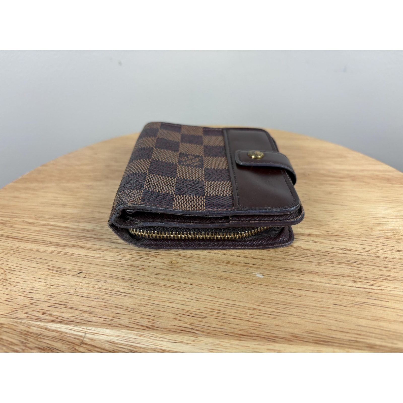 Louis Vuitton Authentic Louis Vuitton Compact Zip Damier Ebene Wallet Size ONE SIZE - 3 Thumbnail