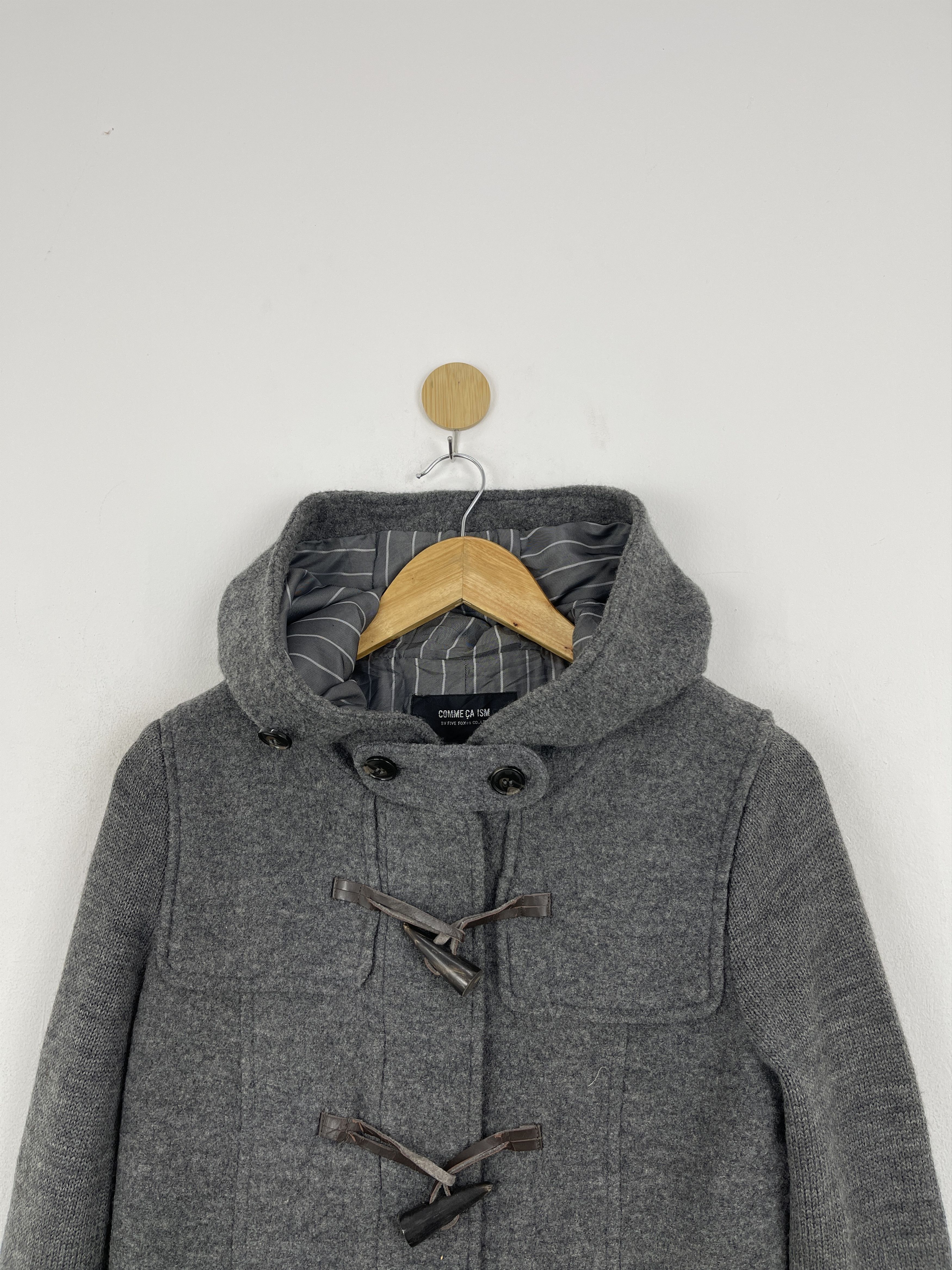 Comme Ca Ism Vintage Comme Ca Ism Button Hooded Wool Jacket JA0087 Size US M / EU 48-50 / 2 - 3 Thumbnail