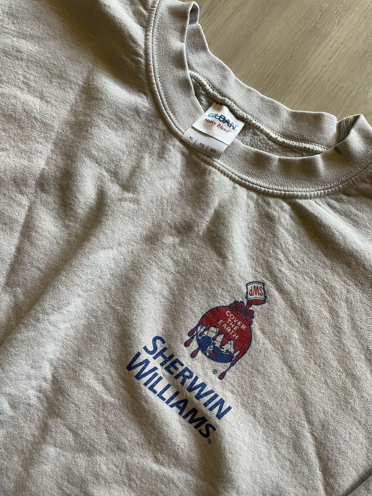 Vintage Vintage Sherwin Williams Painters Pullover Crewneck Sz XL Size US XL / EU 56 / 4 - 4 Thumbnail