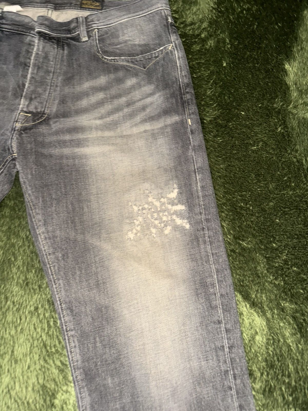 Japanese Brand [34] Spectator Made in Italy 121-003 Distressed Denim Size US 34 / EU 50 - 7 Thumbnail
