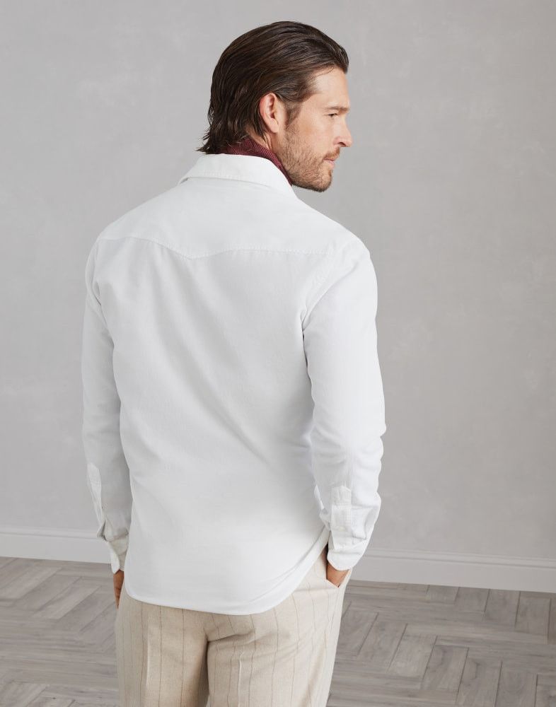 Brunello Cucinelli o1w1db10825 Shirt in White Size US M / EU 48-50 / 2 - 4 Thumbnail