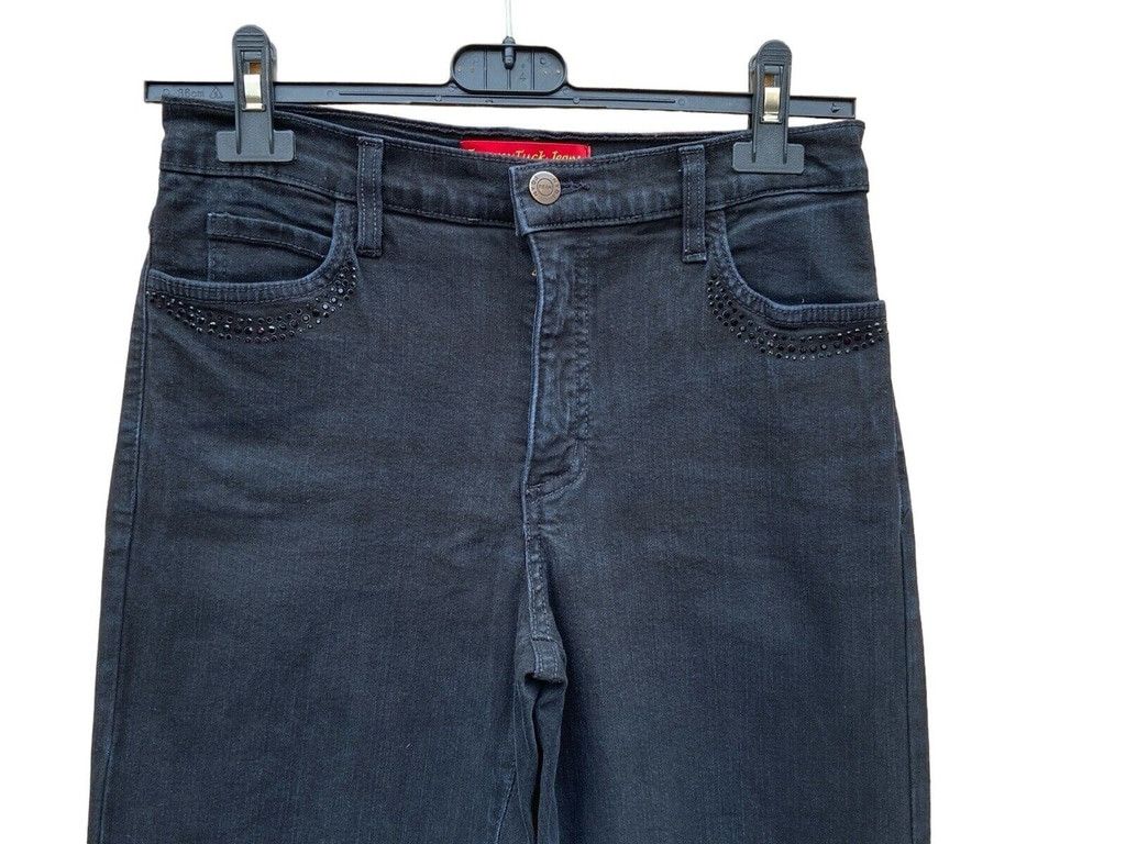 NYDJ NYDJ Bootcut Jeans Black Dark Wash Size UK 6 US 2 Women’s Size 26" / US 2 / IT 38 - 2 Thumbnail