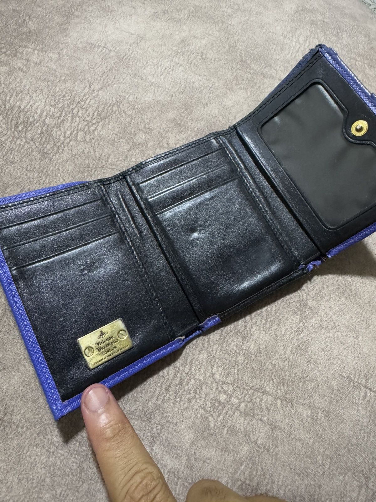 Genuine Leather × Vivienne Westwood 🇮🇹 Vivienne Westwood ORB Logo Bifold Small Leather Wallet Size ONE SIZE - 3 Thumbnail