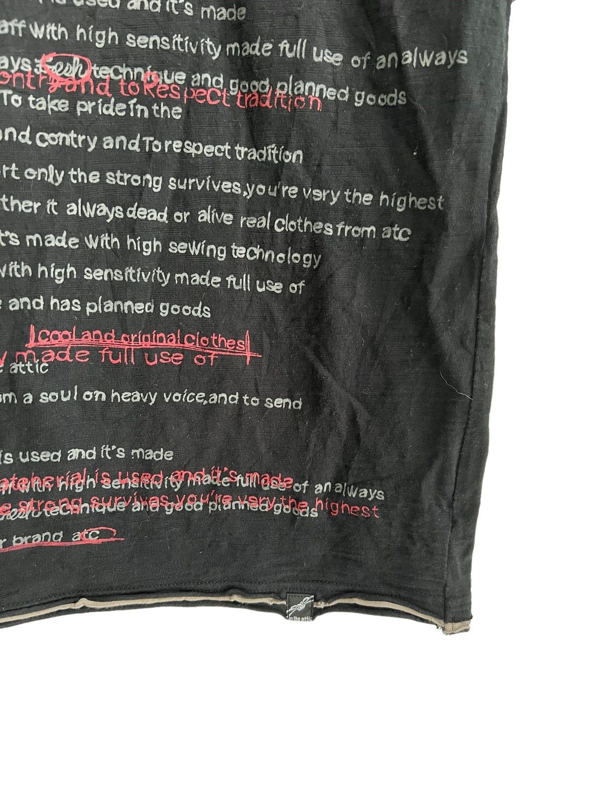 In The Attic "Anarchy Poems" Overprinted Roll Up In The Attic Shirt Size US M / EU 48-50 / 2 - 5 Thumbnail