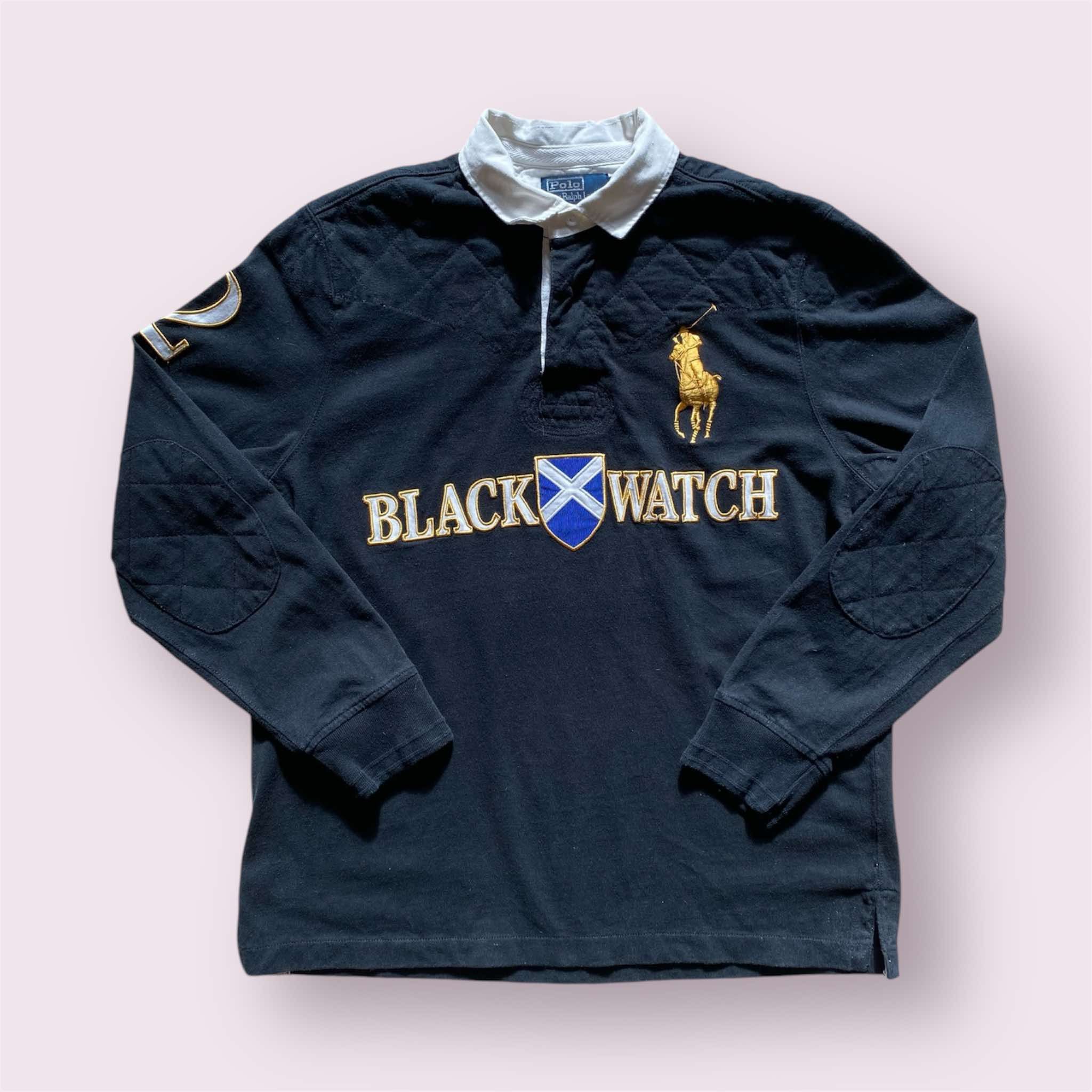 Vintage high quality Polo Ralph Lauren black watch pullover