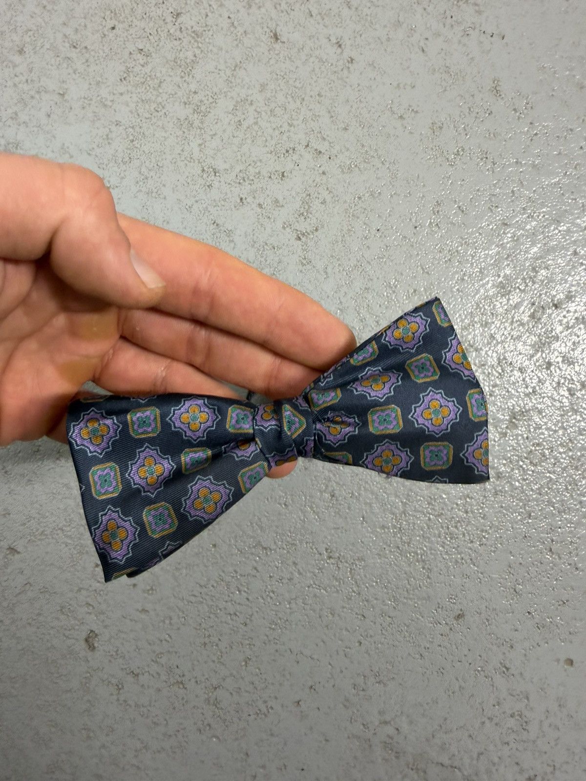 Lanvin Vintage Lanvin Silk Bow Tie Size ONE SIZE - 3 Thumbnail