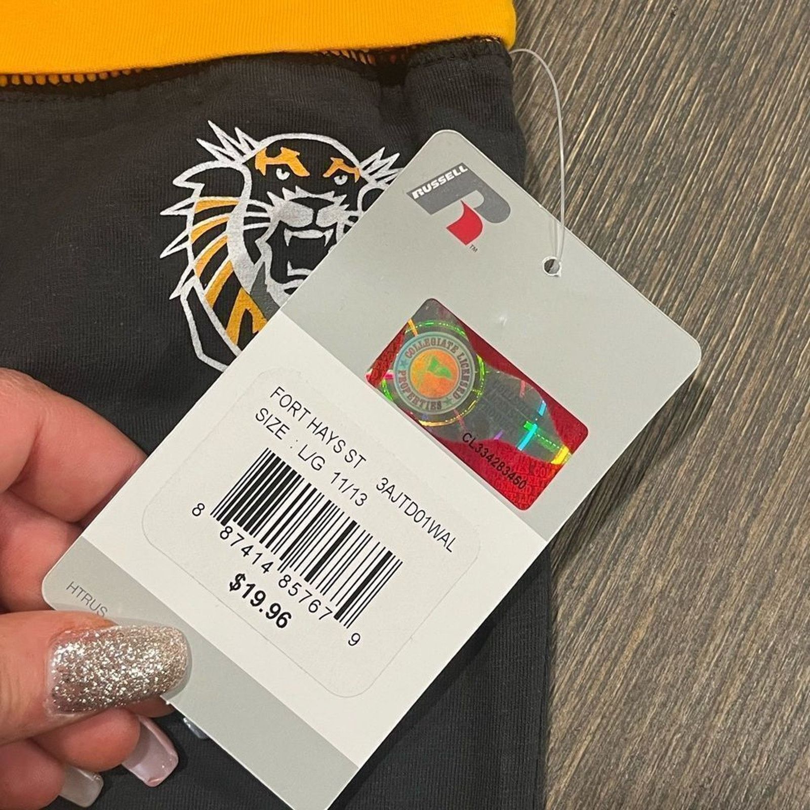 Russell Athletic Fort Hays State University Capri Leggings - Size L Size 31" - 3 Thumbnail