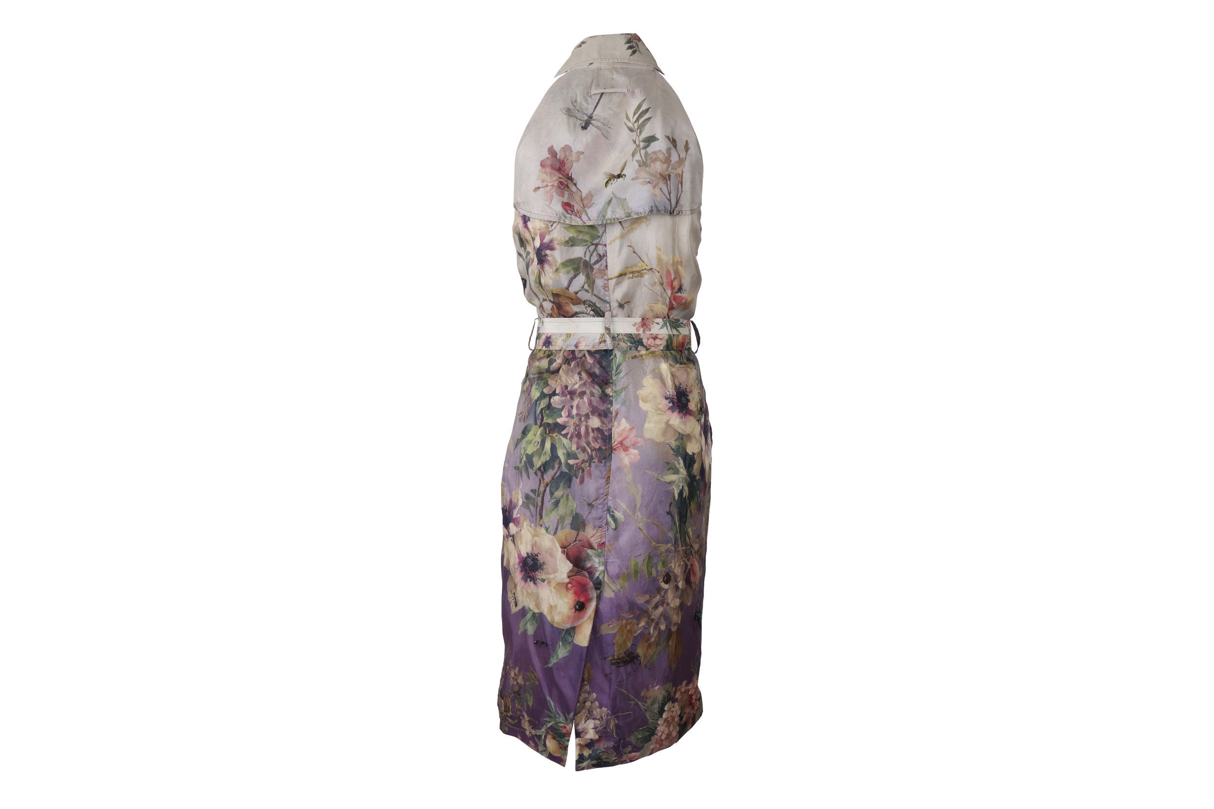 Jean Paul Gaultier Jean Paul Gaultier Floral Print Silk Belted Dress Vintage Size M / US 6-8 / IT 42-44 - 3 Thumbnail