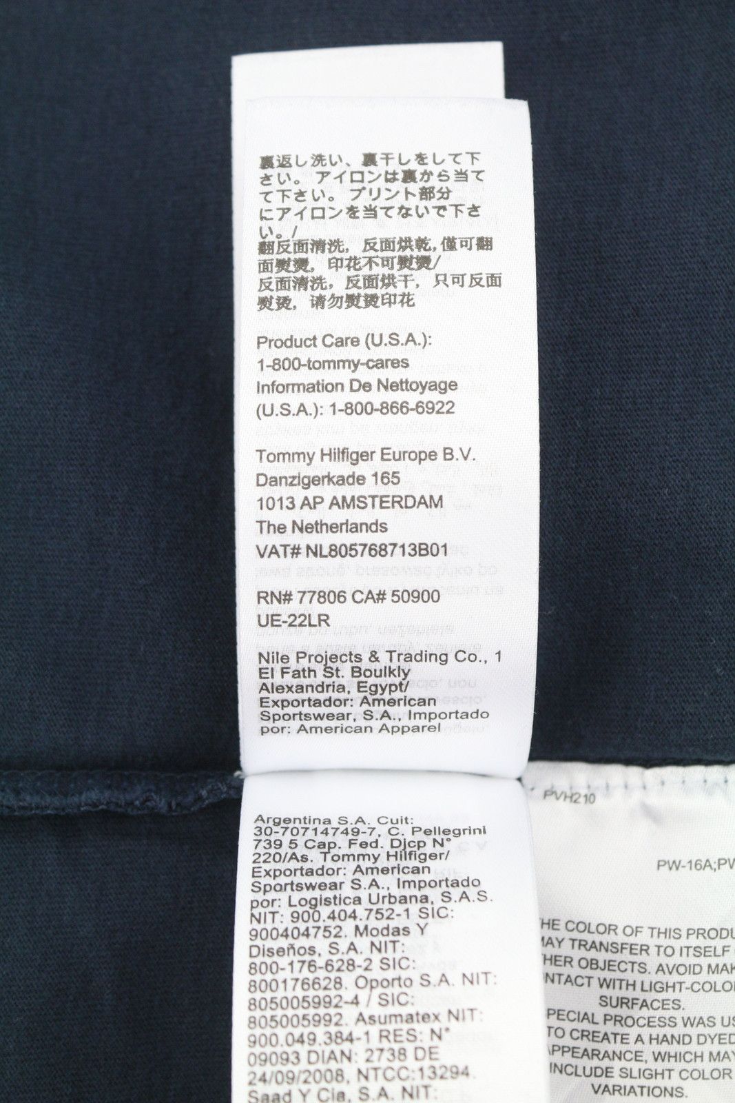 Tommy Hilfiger M Dark Blue Crew Neck Logo Short Sleeve 87713 Size US M / EU 48-50 / 2 - 8 Thumbnail