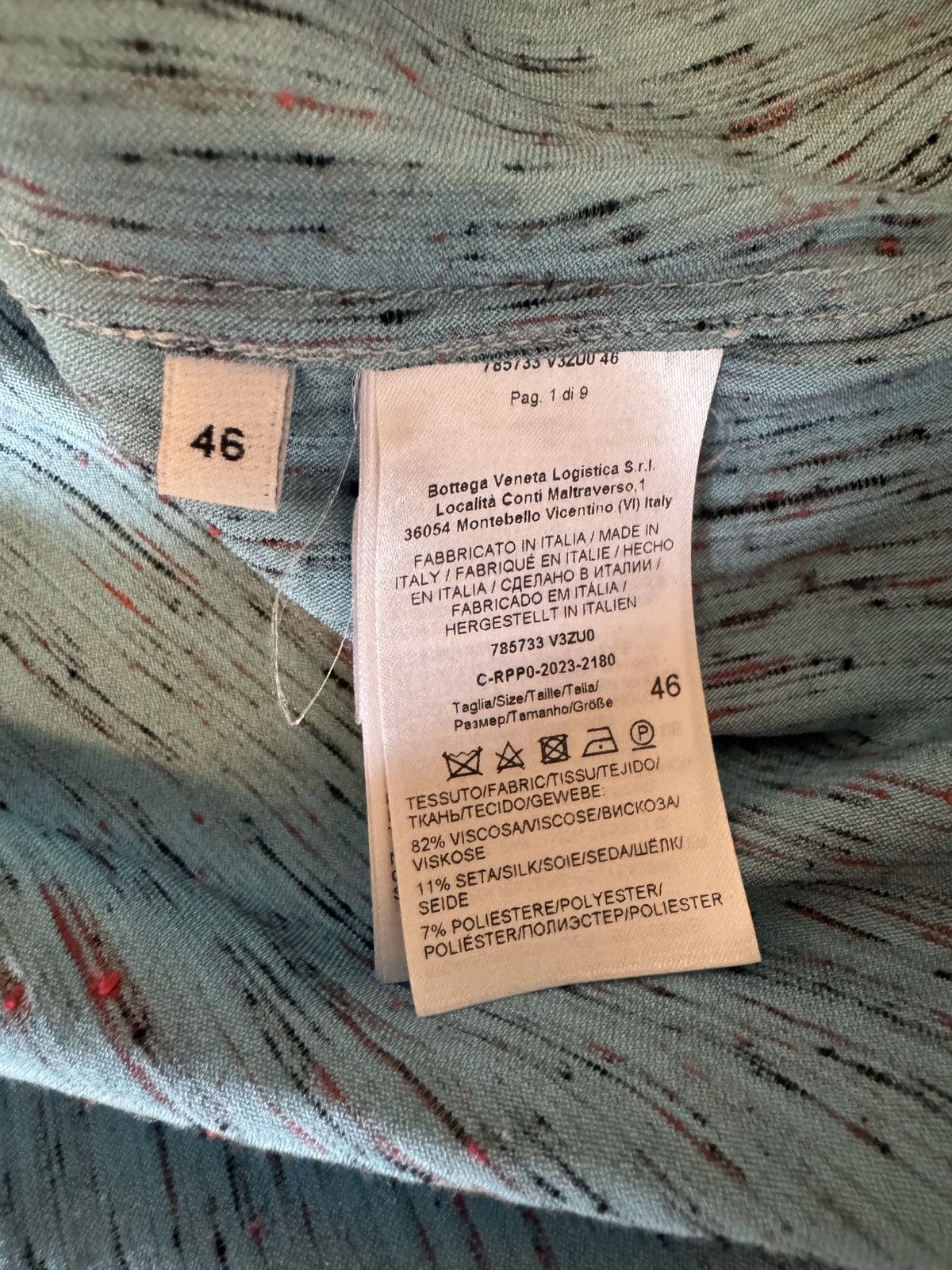 Bottega Veneta BOTTEGA VENETA 24SS Textured silk Shirt, Size 46 Size US S / EU 44-46 / 1 - 5 Thumbnail