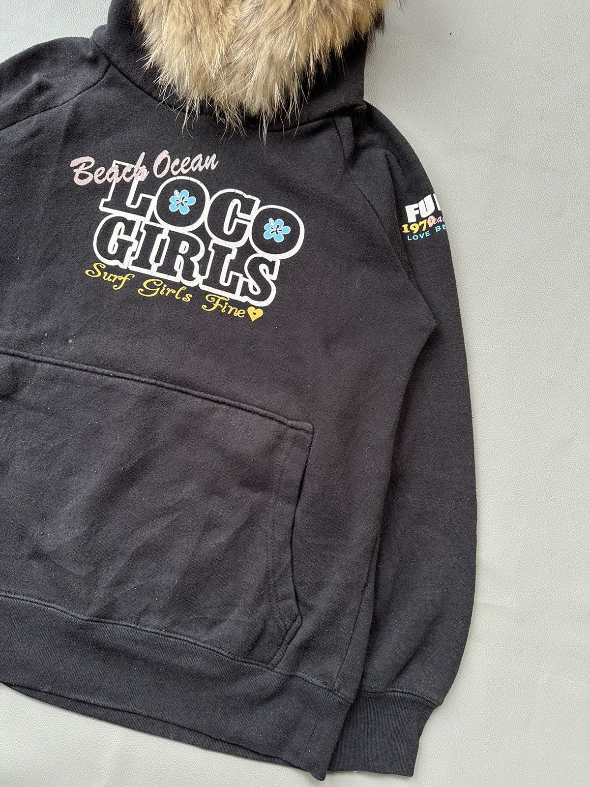 Hysteric Glamour BLACK FADED SURF POEM LOCO GIRLS FUR HOODIE Size M / US 6-8 / IT 42-44 - 5 Thumbnail