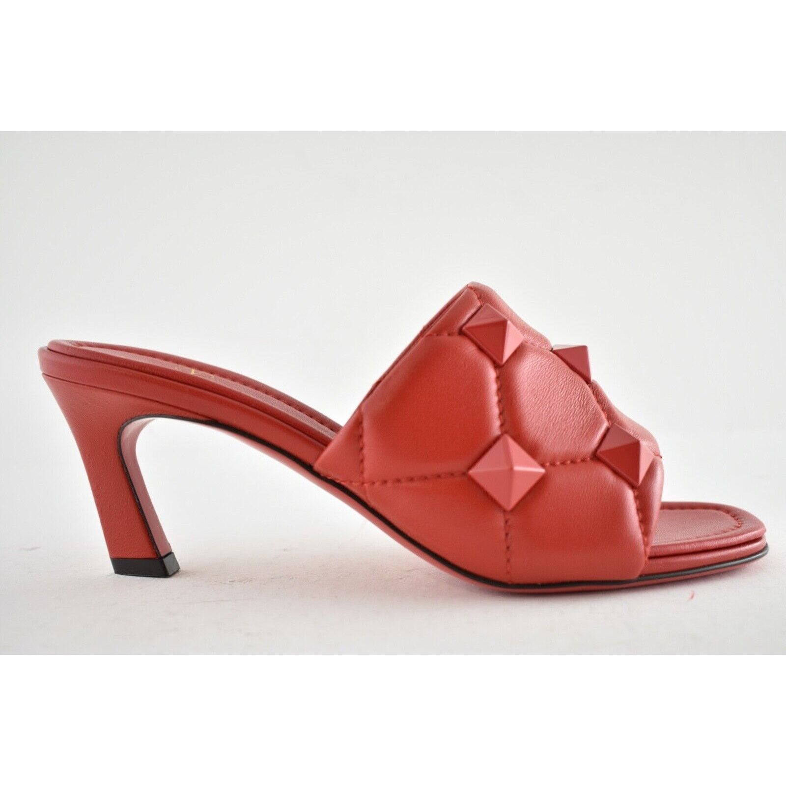 Valentino Rockstud Roman Stud JU5 Backless Mule Slide Heel Sandal 37 Size US 7 / IT 37 - 2 Thumbnail
