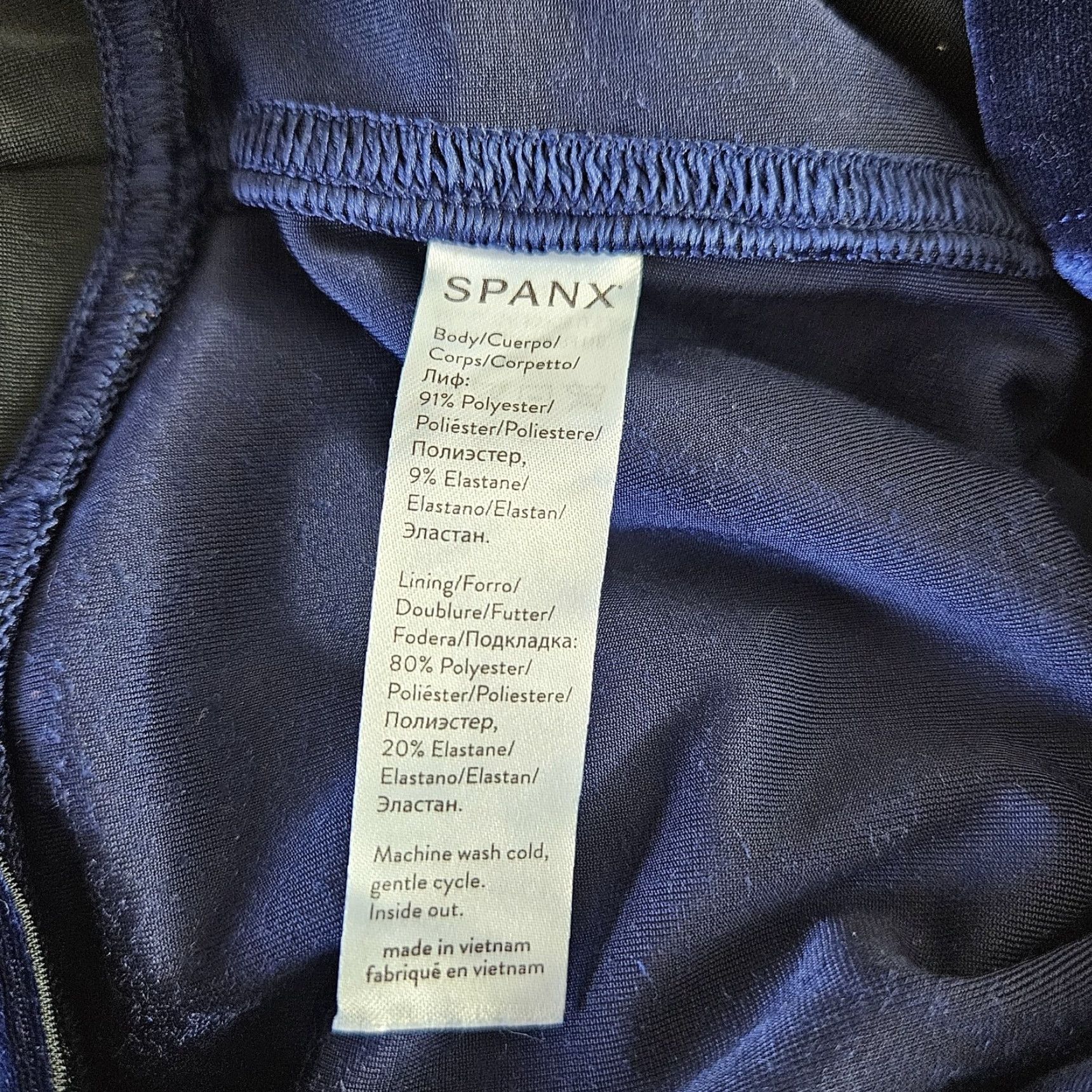 Spanx Spanx Womens Velvet Leggings XL High Rise Solid Blue Size 40" / US 18 - 6 Thumbnail