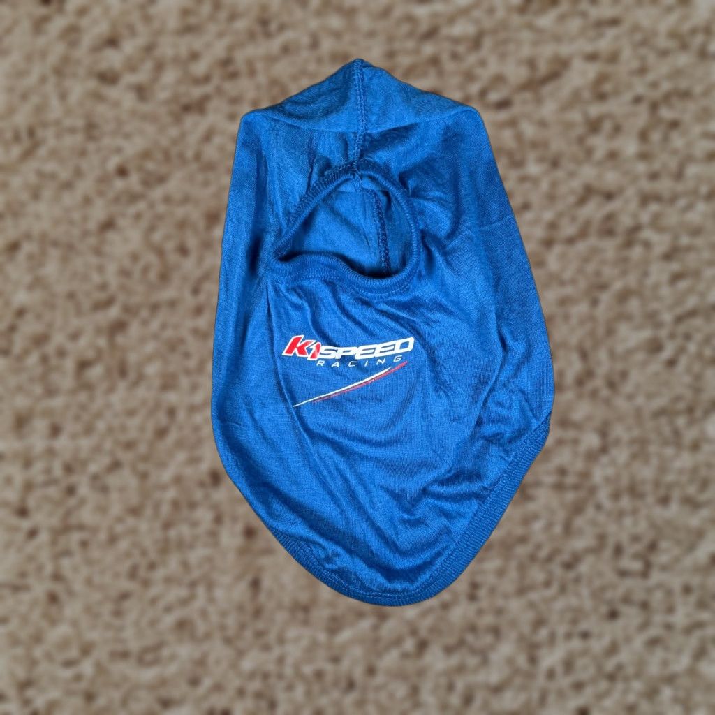 Vintage K1 Speed Racing Mask Head Sock Adult Blue Lightweight Jersey ...