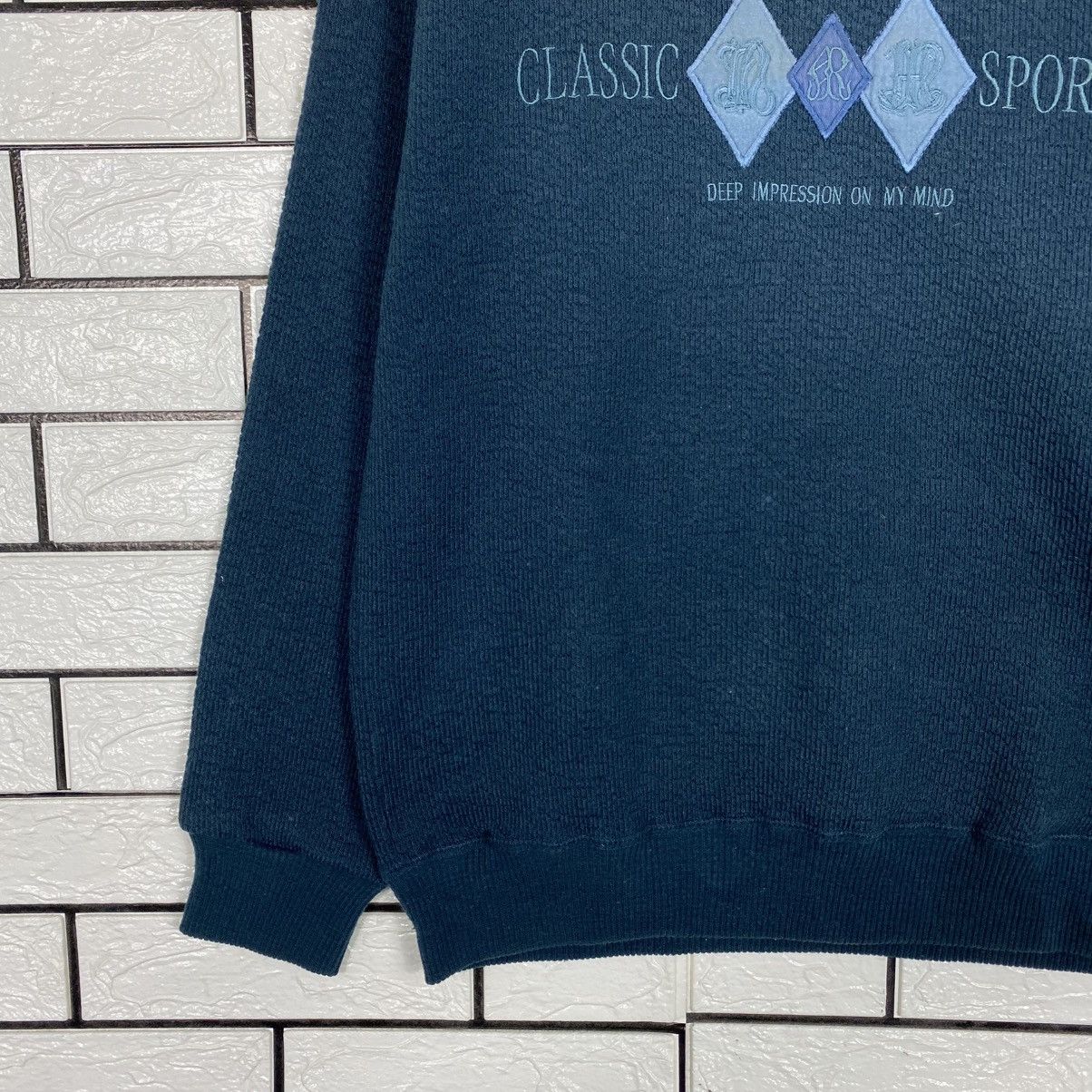 Japanese Brand Vintage Sweatshirt Indigo Sunbird Issey Miyake Size US M / EU 48-50 / 2 - 5 Thumbnail