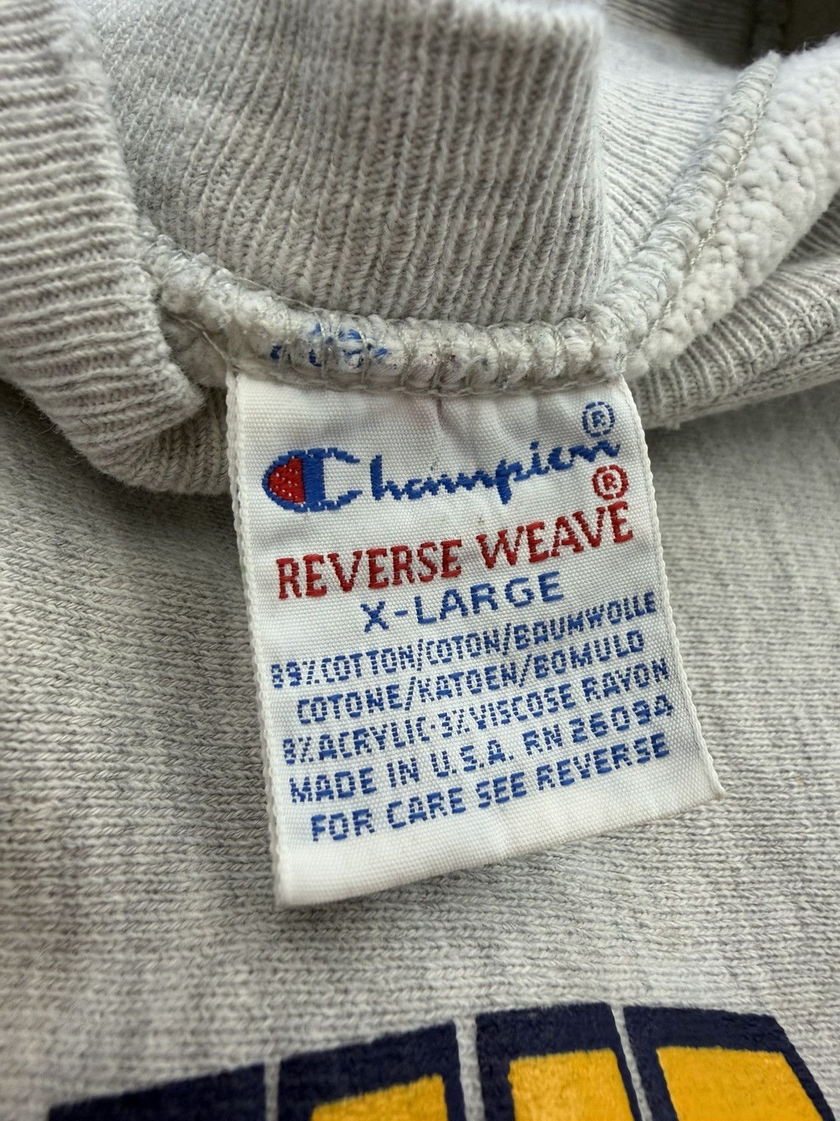 Champion ‘90s Vintage West Virginia Champion Reverse Weave Crewneck Size US XL / EU 56 / 4 - 3 Thumbnail