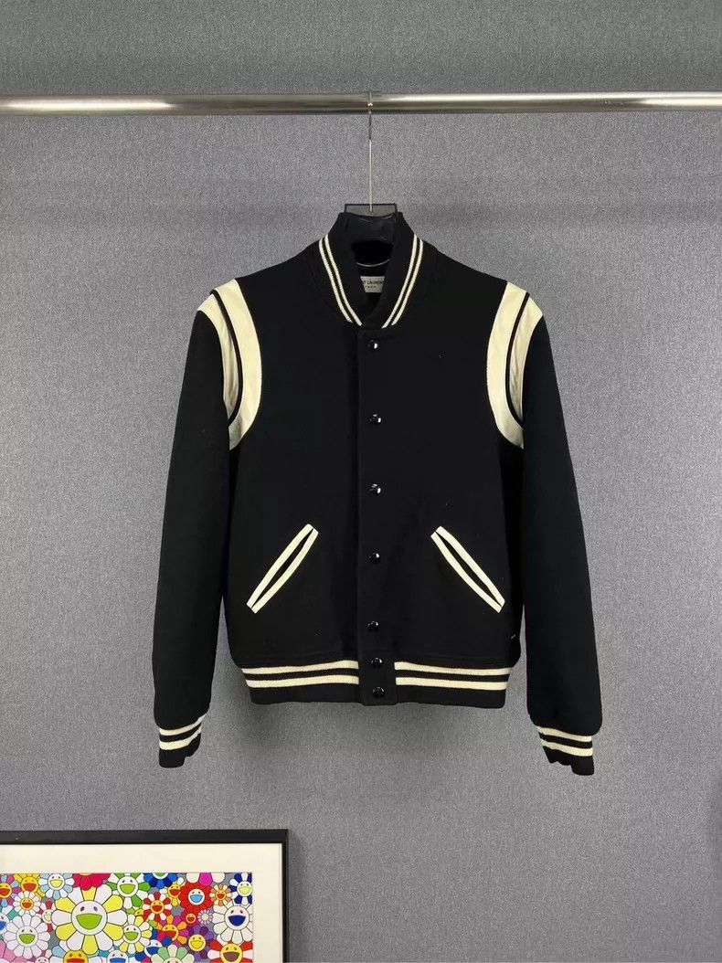 Saint Laurent Paris Saint Laurent Paris Black and white Teddy jacket 2505-Nexta Size US M / EU 48-50 / 2 - 1 Thumbnail