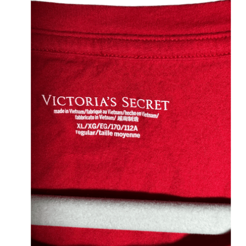 Victoria's Secret Victoria Secret Shirt Women's XL Red Short Sleeve Top Size XL / US 12-14 / IT 48-50 - 2 Thumbnail