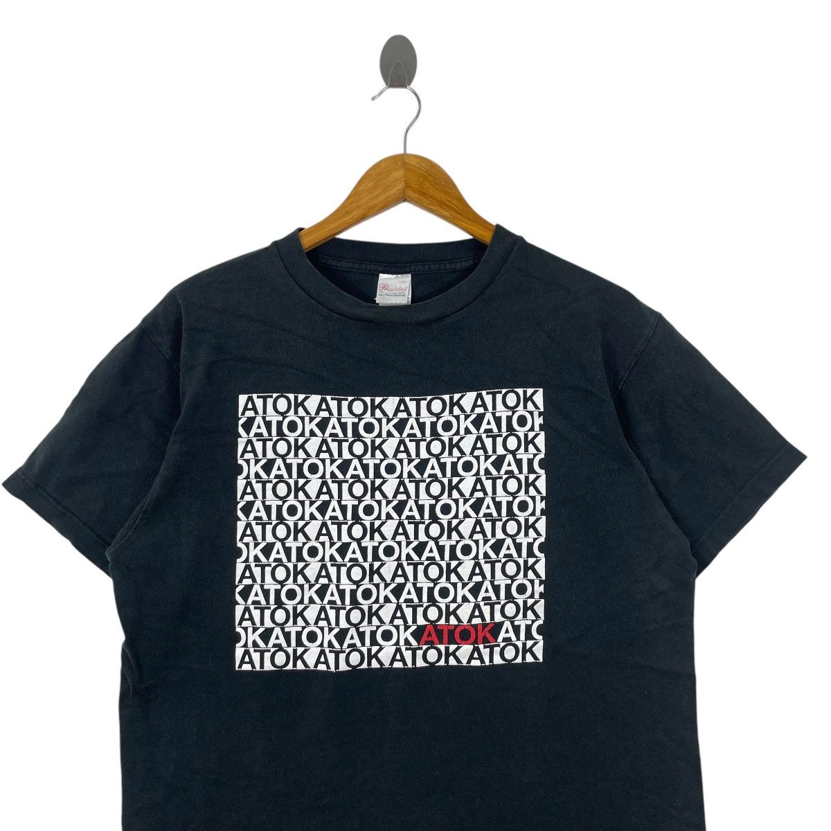 Japanese Brand Vintage ATOK Japan White and Red Text Tee Shirt Size US L / EU 52-54 / 3 - 2 Thumbnail