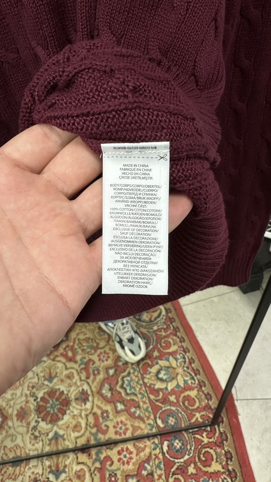 Polo Ralph Lauren Polo Ralph Lauren Cable-Knit Cotton Jumper Size US XL / EU 56 / 4 - 6 Thumbnail