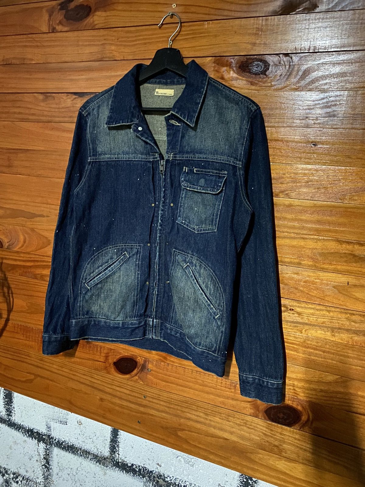 Japanese Brand Vintage Re-Work by Marble Denim Jacket | Unisex Japanese Size US S / EU 44-46 / 1 - 4 Thumbnail