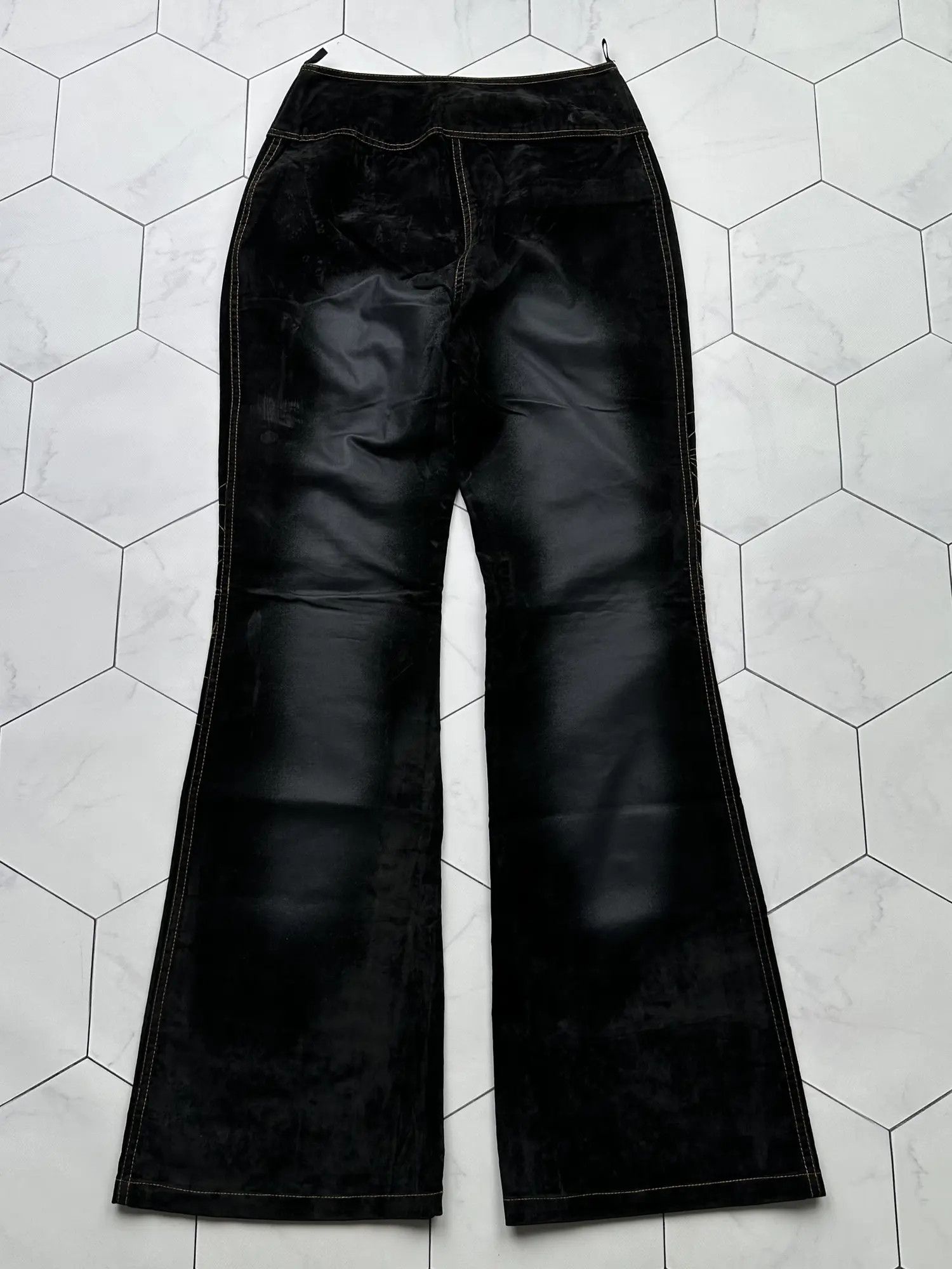 Japanese Brand Vintage Faded Amazing Flare Pants (B447)E2D15 Size 26" / US 2 / IT 38 - 4 Thumbnail