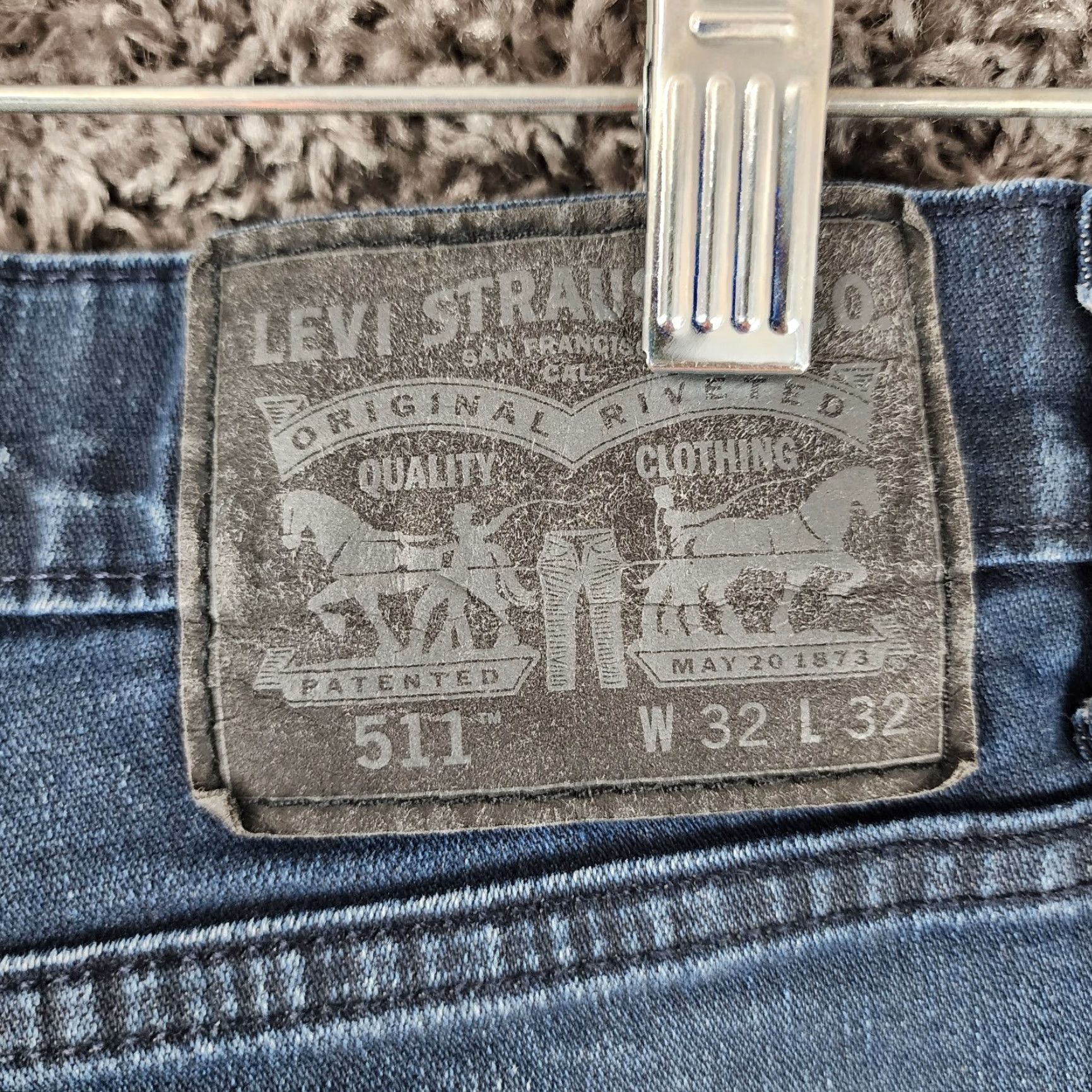 Levi's Levi's 511 Jeans Slim Straight Dark Wash - Men - Size 32x32 - Blue Denim Size US 32 / EU 48 - 7 Thumbnail