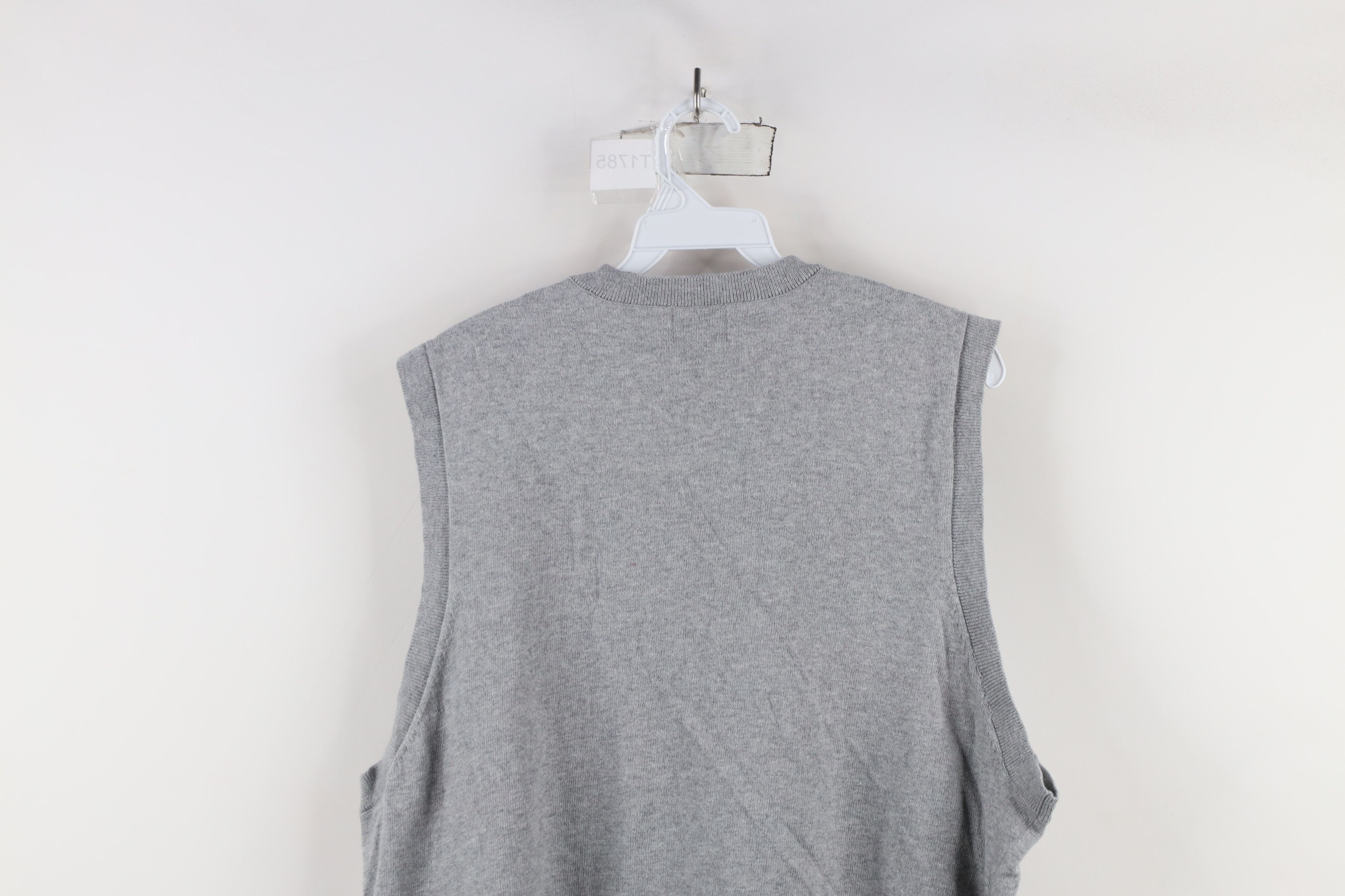 L.L. Bean × Vintage Vintage LL Bean Cashmere Knit V-Neck Sweater Vest Gray Size US XL / EU 56 / 4 - 9 Thumbnail