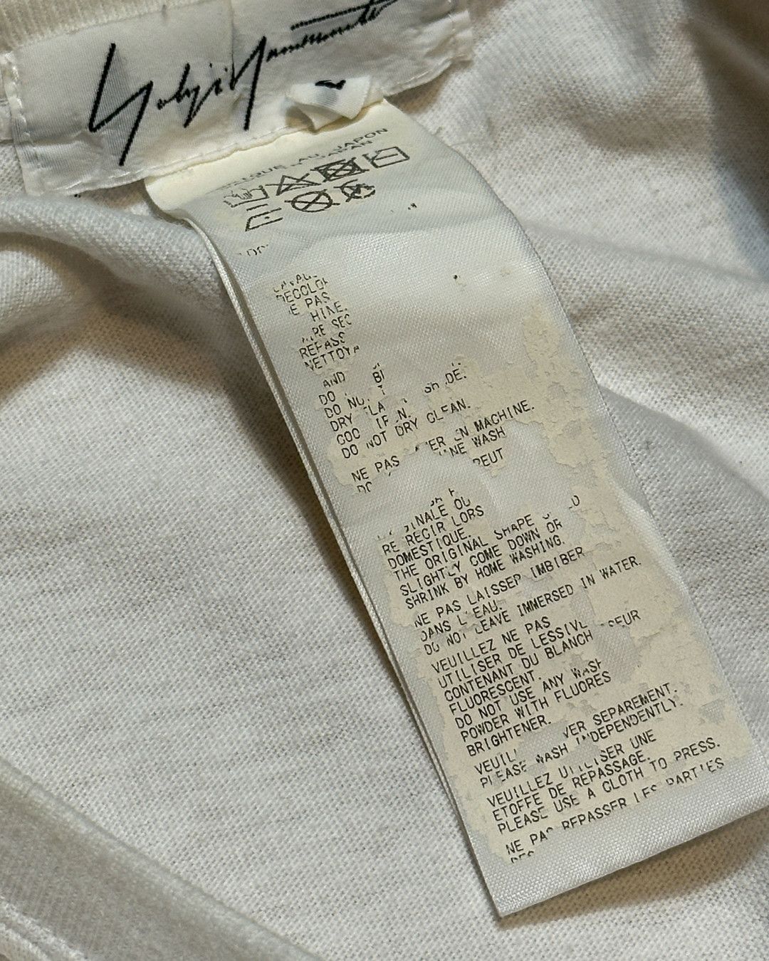 Yohji Yamamoto AW16 Cotton Script Shirt Size US M / EU 48-50 / 2 - 3 Thumbnail
