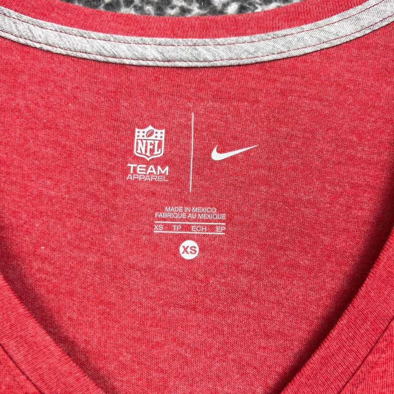 Nike San Francisco 49ers Shirt Women NFL Short Sleeve V-Neck XS Size XS / US 0-2 / IT 36-38 - 4 Thumbnail