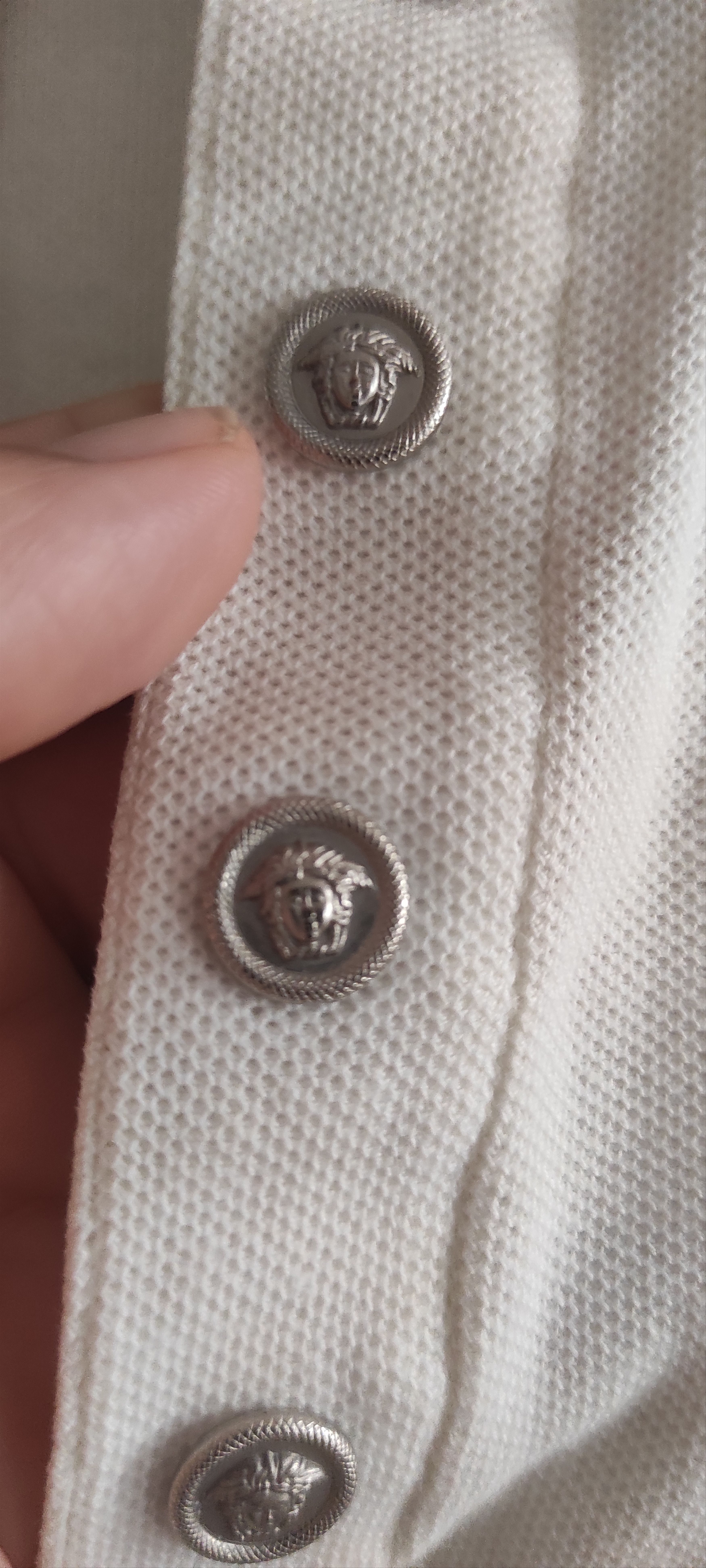 Versace VTG 90s Versace Jeans Couture Pique Polo T-shirt Y2K Size US L / EU 52-54 / 3 - 7 Thumbnail