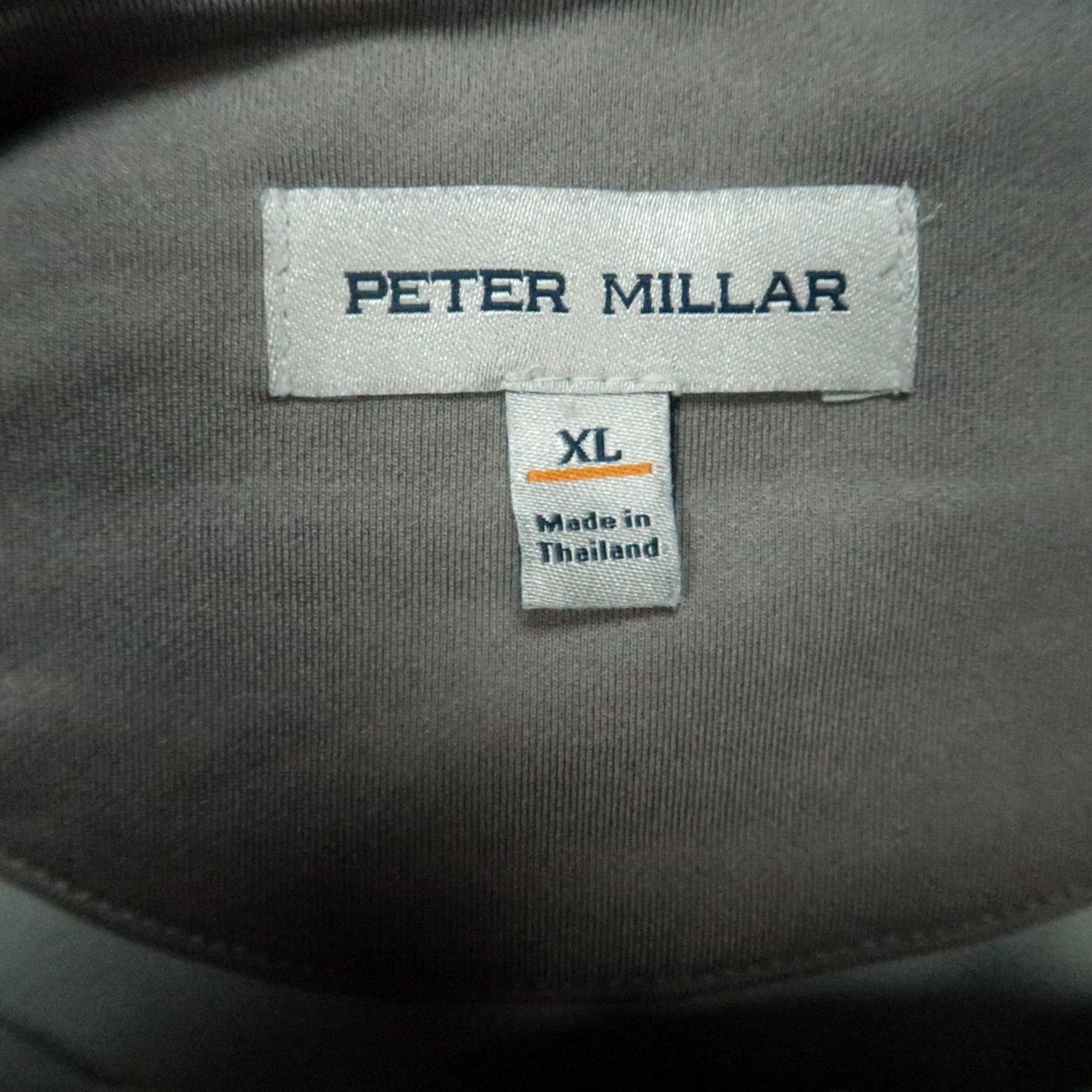 Peter Millar Peter Millar Pullover Mens XL Gray Perth Performance Quarter Zip Golf Shirt Size US XL / EU 56 / 4 - 3 Thumbnail