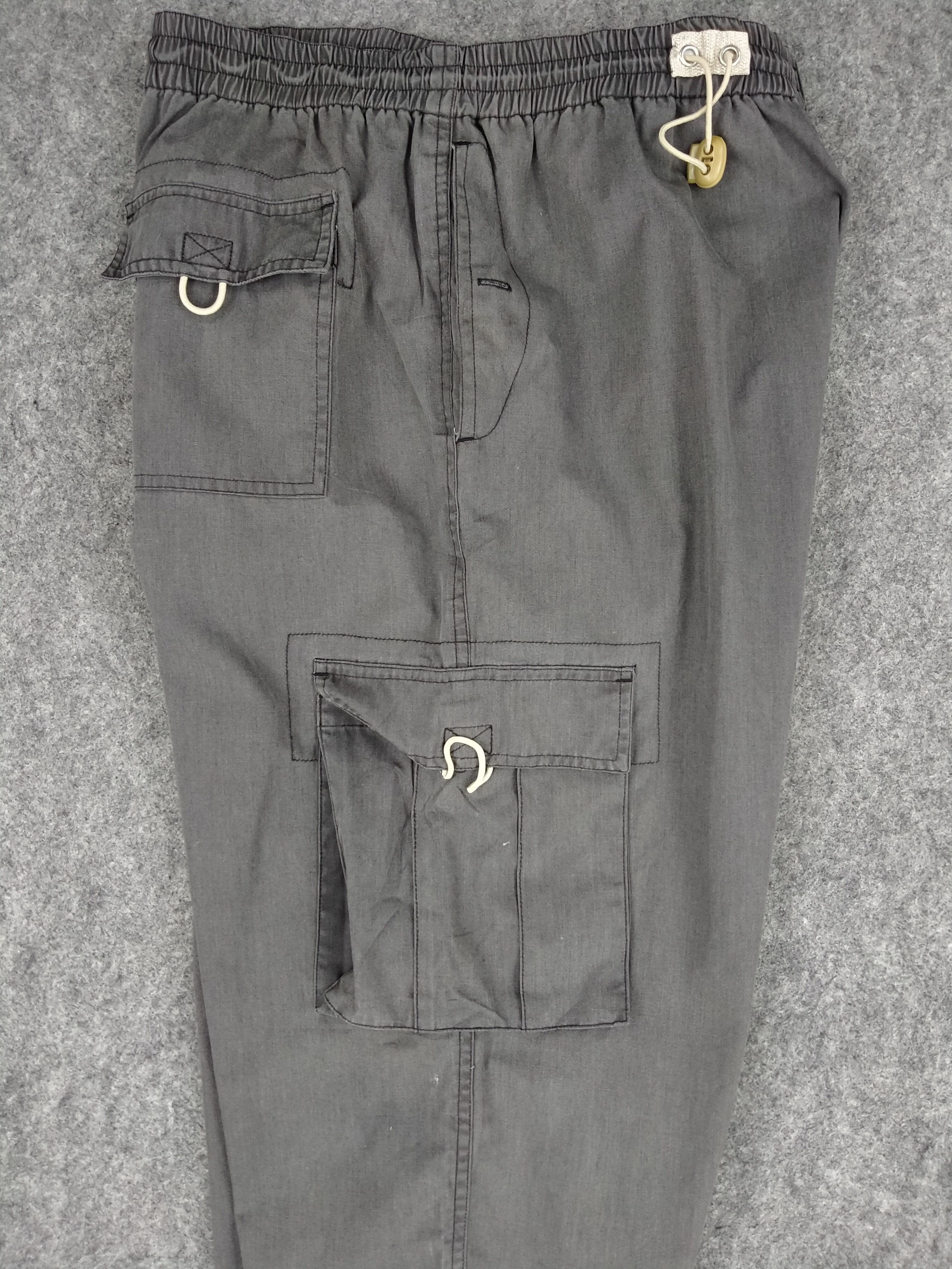 Japanese Brand Elastic/Drawstring Waist Japanese Brand Cargo Pants -CP078 Size US 30 / EU 46 - 4 Thumbnail