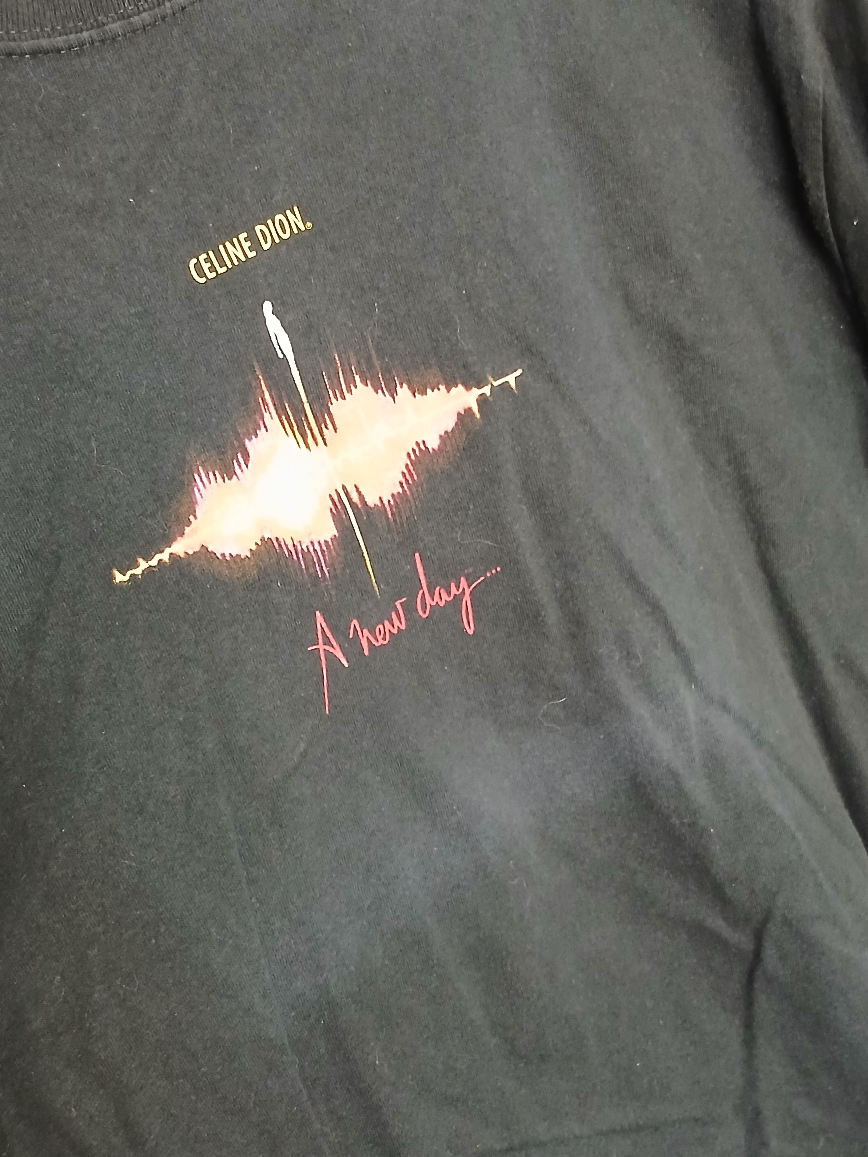Band Tees × Vintage Celine Dion A New Day... T-Shirt Size US L / EU 52-54 / 3 - 4 Thumbnail