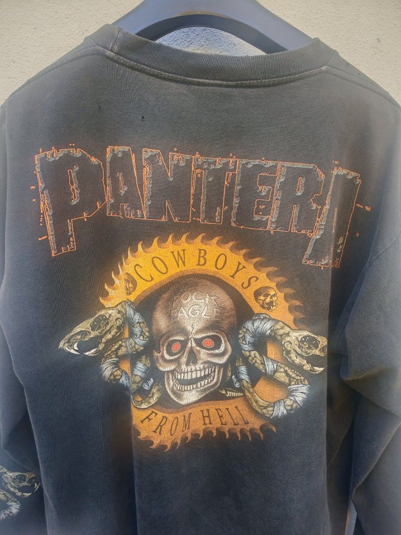 Band Tees Pantera Cowboys From Hell LS Tee – Vintage Distressed Size US L / EU 52-54 / 3 - 5 Thumbnail