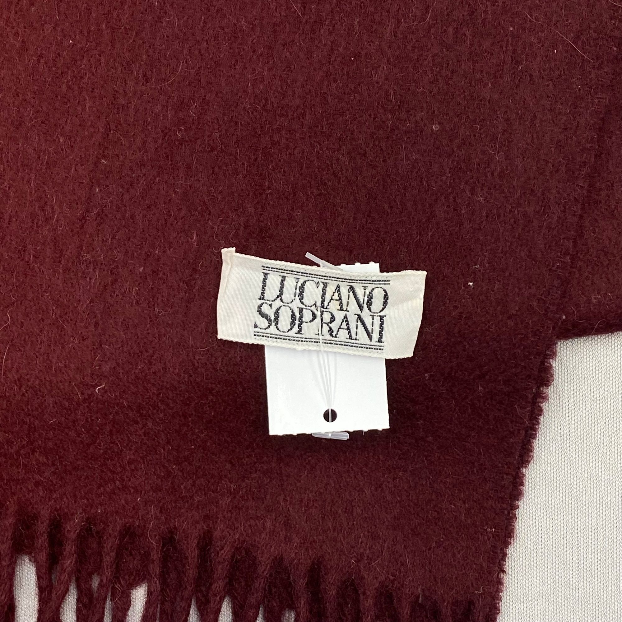 Japanese Brand Vintage Luciano Soprani Scarf Muffler Wool Winter Scarves Size ONE SIZE - 4 Thumbnail