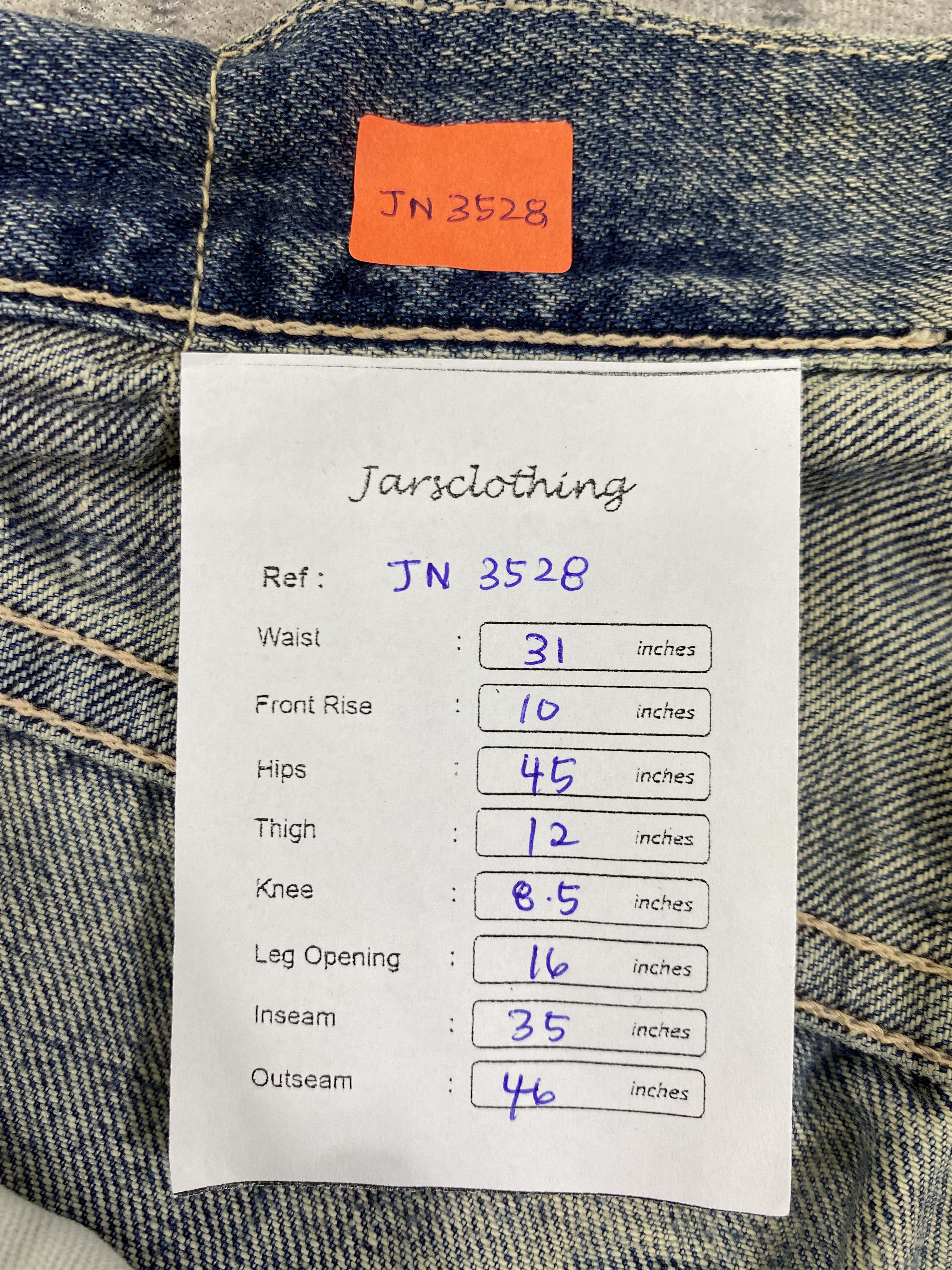 Japanese Brand Vintage Japanese Fob Factory Jeans 31x35 Denim- JN3528 Size US 31 - 8 Thumbnail