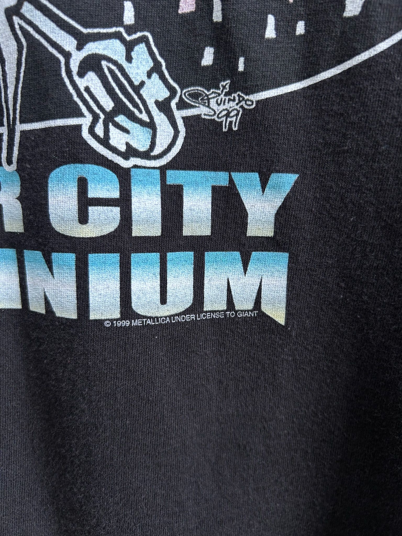 Band Tees × Vintage Vintage 1999 Metallica Motor City Millennium Tour T-shirt Size US L / EU 52-54 / 3 - 6 Thumbnail