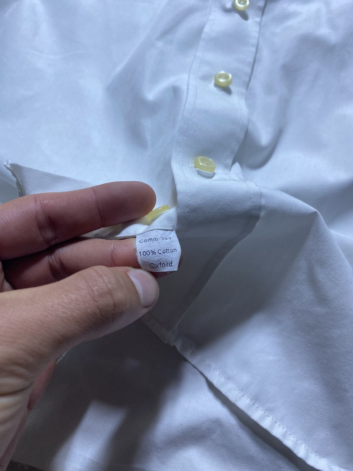 Burberry Vintage Burberrys London White Long Sleeve Button-Down Shirt Size US M / EU 48-50 / 2 - 5 Thumbnail