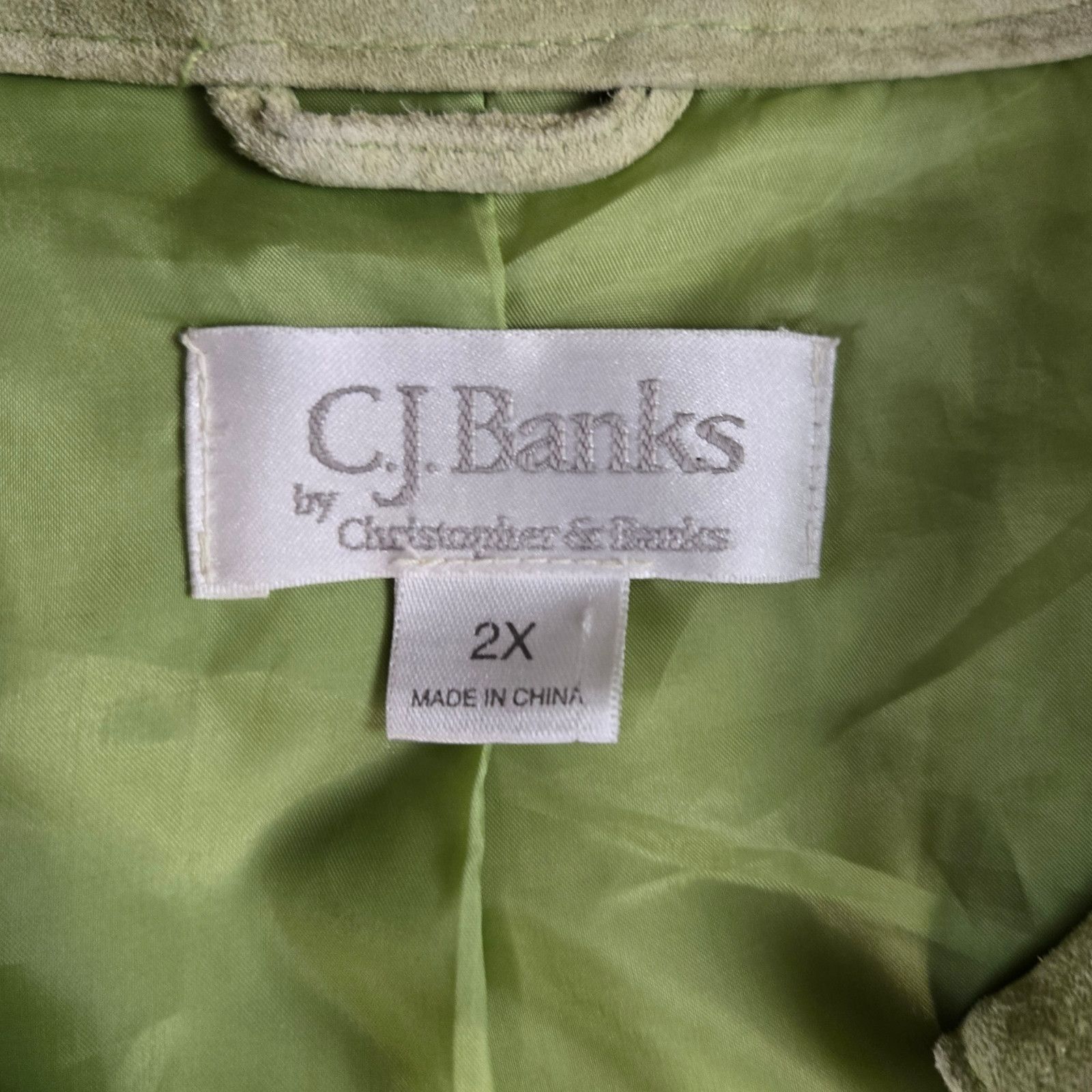 Other Y2K Green Suede Leather Jacket Size 2X Size XXL / US 16-18 / IT 52-54 - 6 Thumbnail