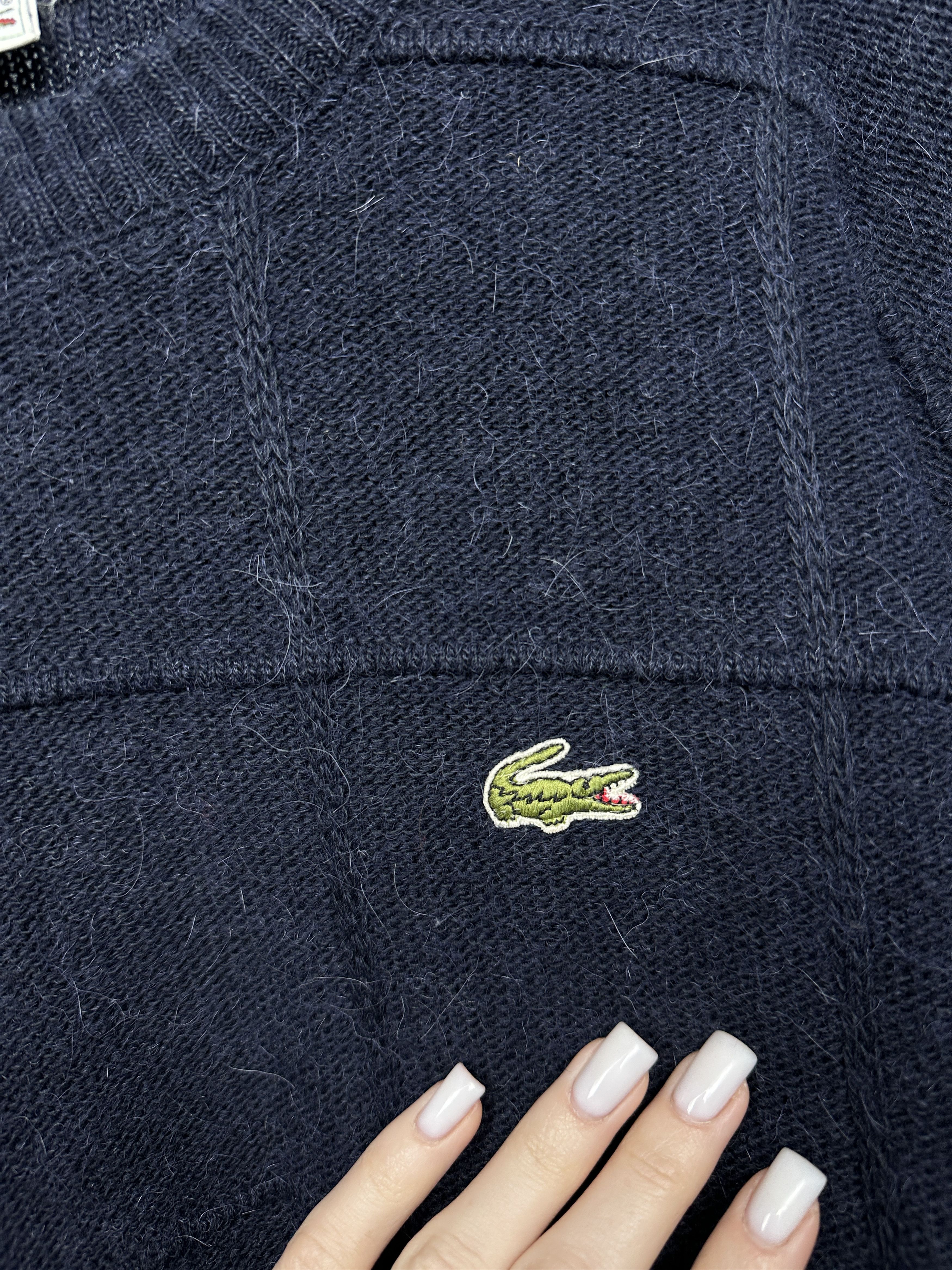 Lacoste Lacoste 90s Vintage Mens Wool Knit Crew Neck Sweater Size US L / EU 52-54 / 3 - 3 Thumbnail