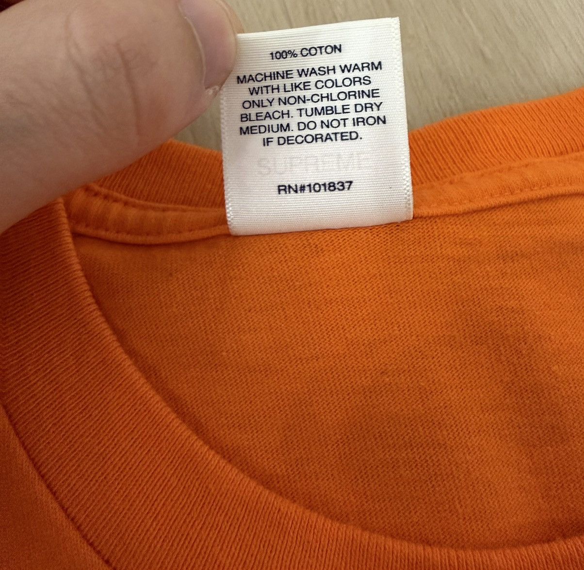 Supreme Supreme FW20 Lovers Tee Orange Size US M / EU 48-50 / 2 - 7 Thumbnail
