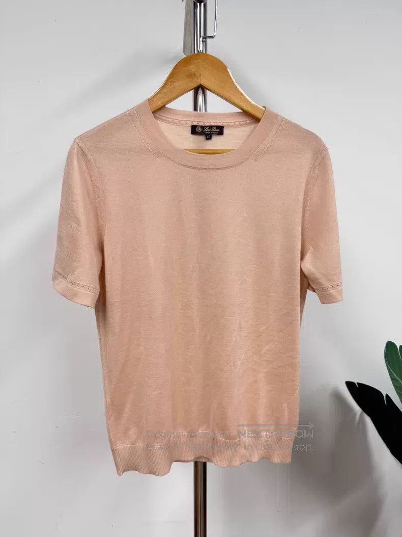 Loro Piana Loro Piana Italian Short Sleeve Knit Sweater Size XS / US 0-2 / IT 36-38 - 1 Thumbnail