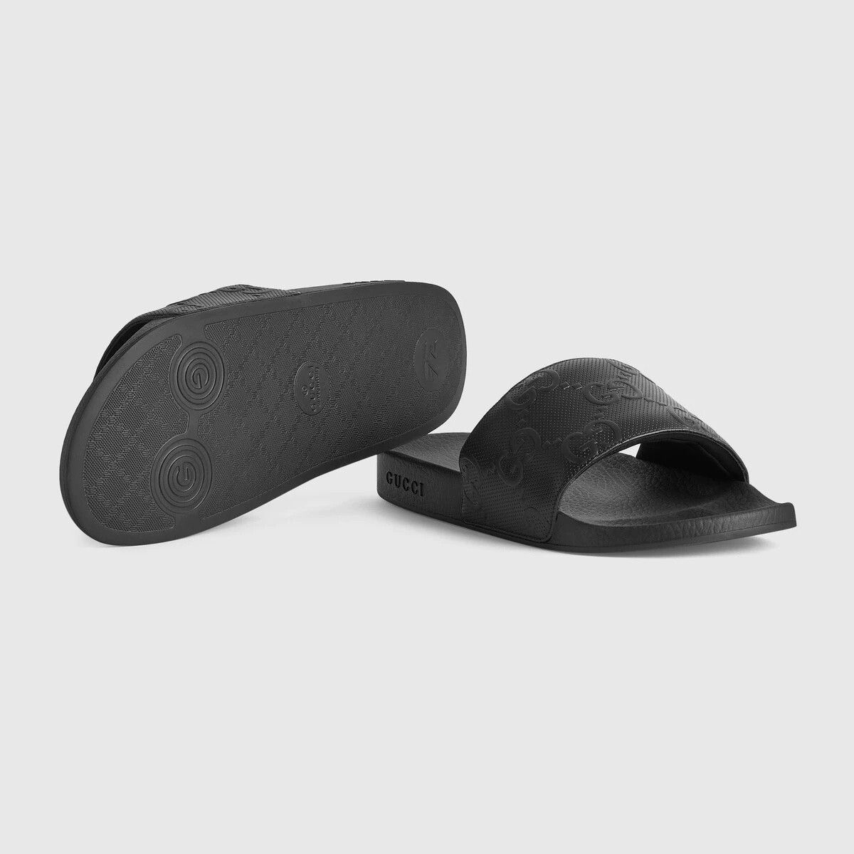 Gucci o1s1wg110125 GG Slides Sandals in Black Size US 7.5 / EU 40-41 - 5 Thumbnail