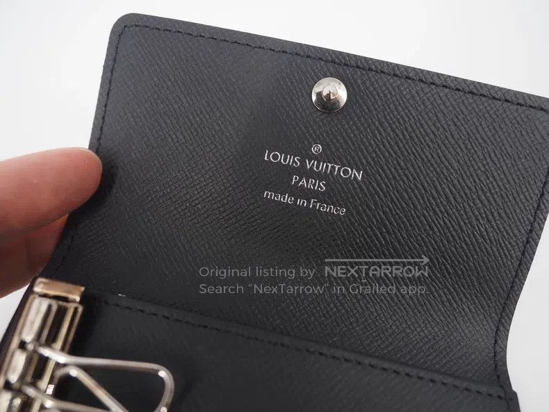 Louis Vuitton Louis Vuitton Black Chessboard Foldover Key Case Size ONE SIZE - 4 Thumbnail