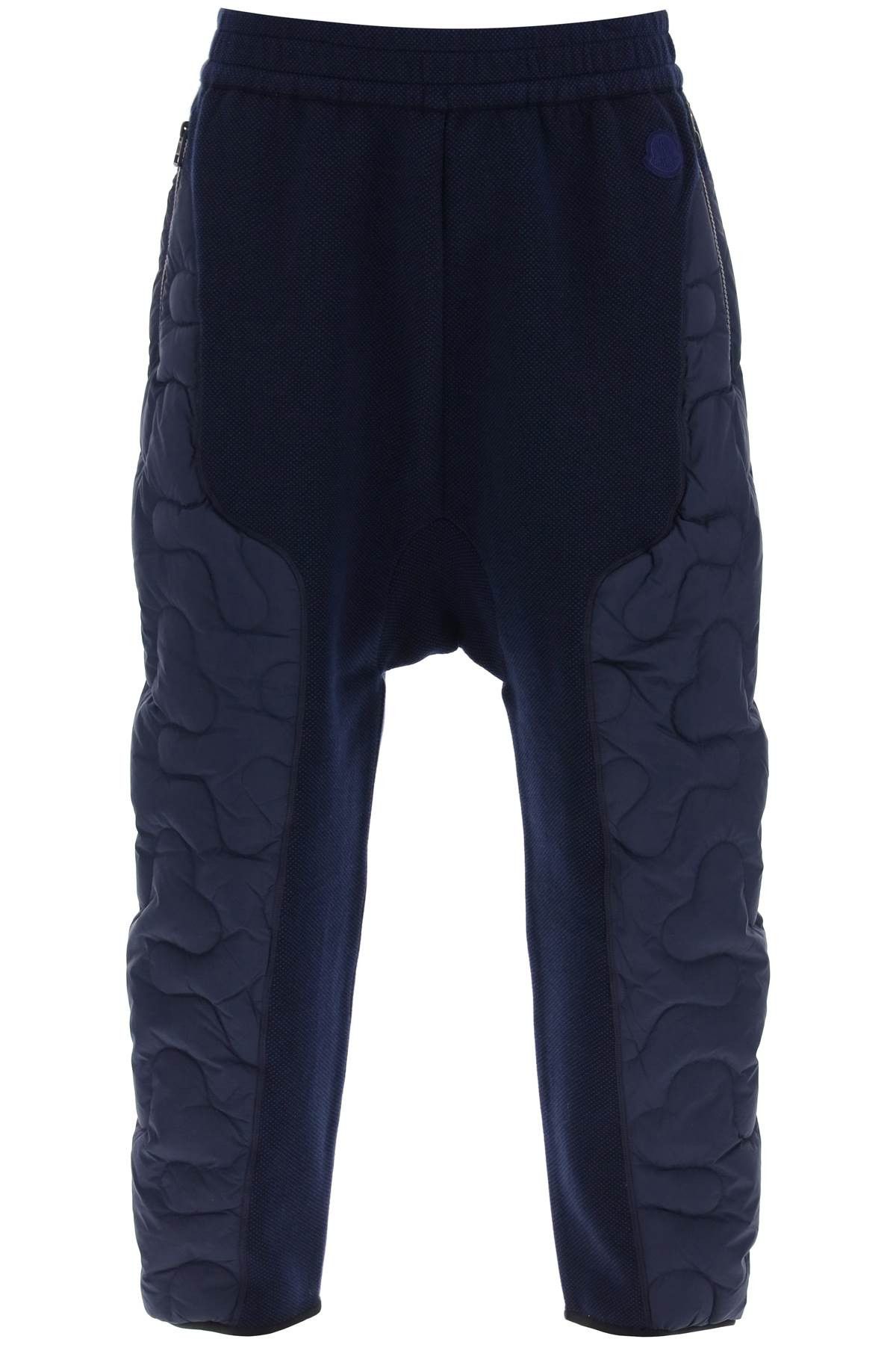 image of Moncler Padded Quilted Pants in Blue, Men's (Size 30)