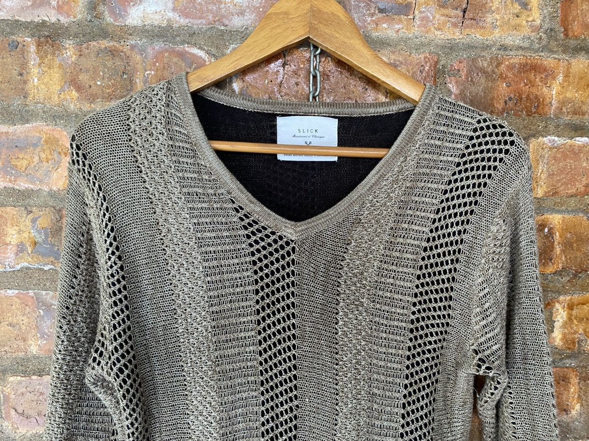 General Research × Japanese Brand × Slick SLICK Japan Mesh spider Web Knit Size US S / EU 44-46 / 1 - 3 Thumbnail