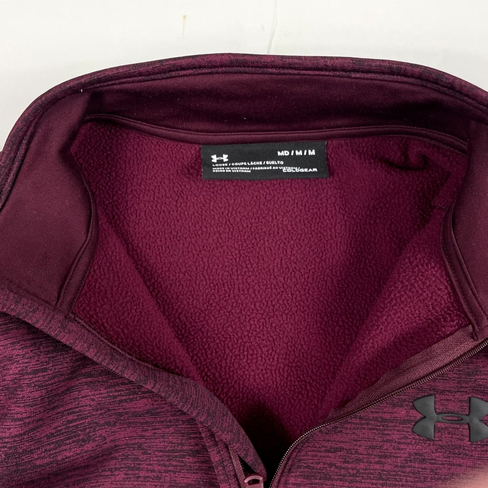 Under Armour Under Armour Sweater Mens Medium Red ColdGear 1/4 Zip Lined Golf Maroon Polo Shirt Sportswear Casual Outdoors Mens Size US M / EU 48-50 / 2 - 7 Thumbnail