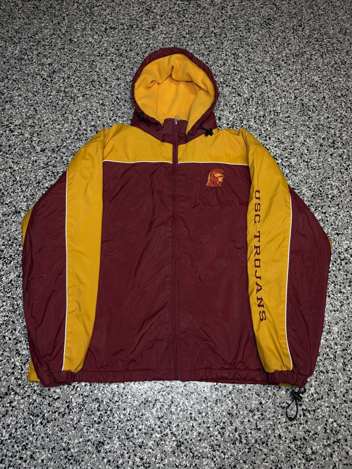 NCAA Vintage 1990s USC Embroidered Windbreaker Size XL 0802 Size US L / EU 52-54 / 3 - 1 Thumbnail