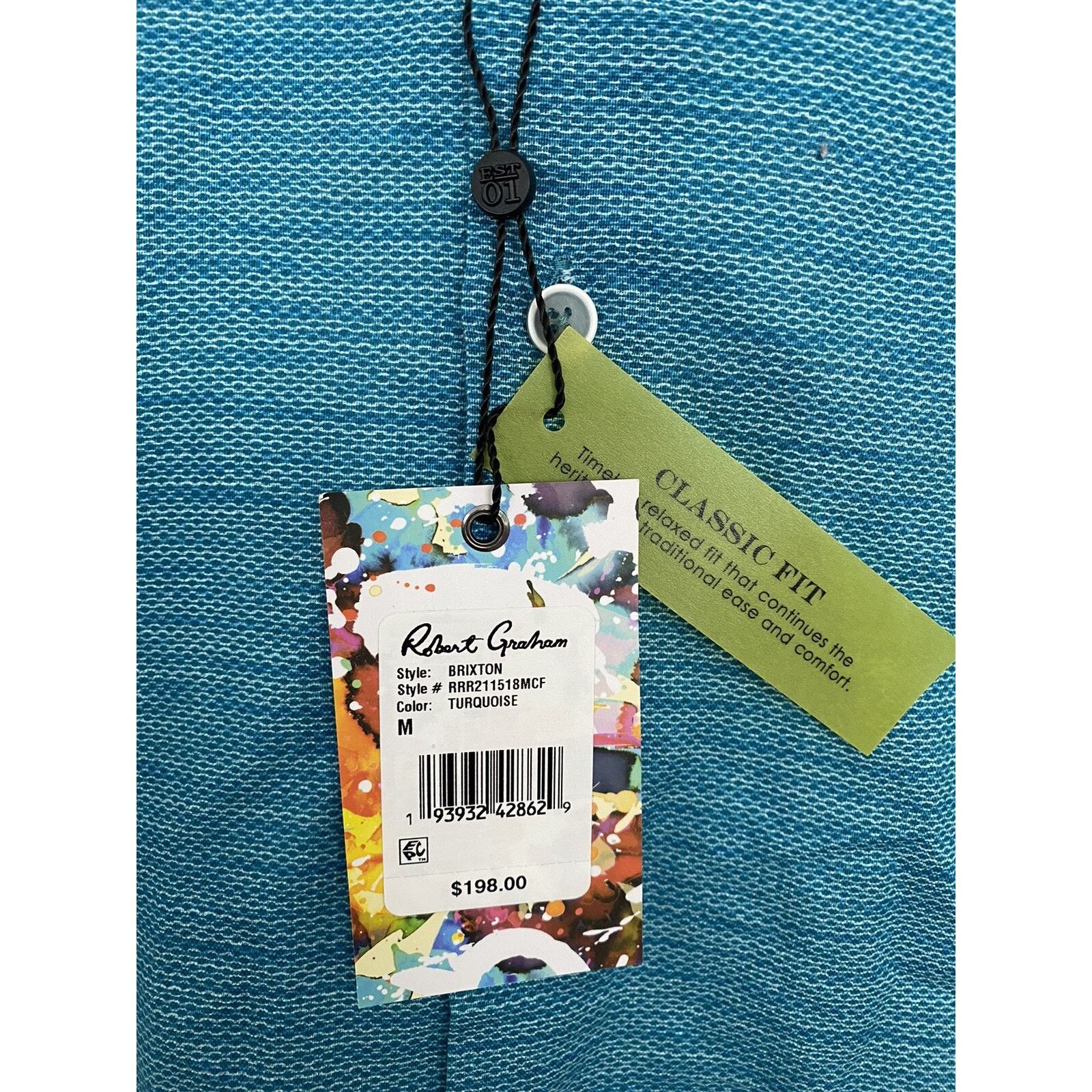 Robert Graham Robert Graham WATERS SPORT SHIRT Classic Fit size M A000859 Size US M / EU 48-50 / 2 - 2 Thumbnail